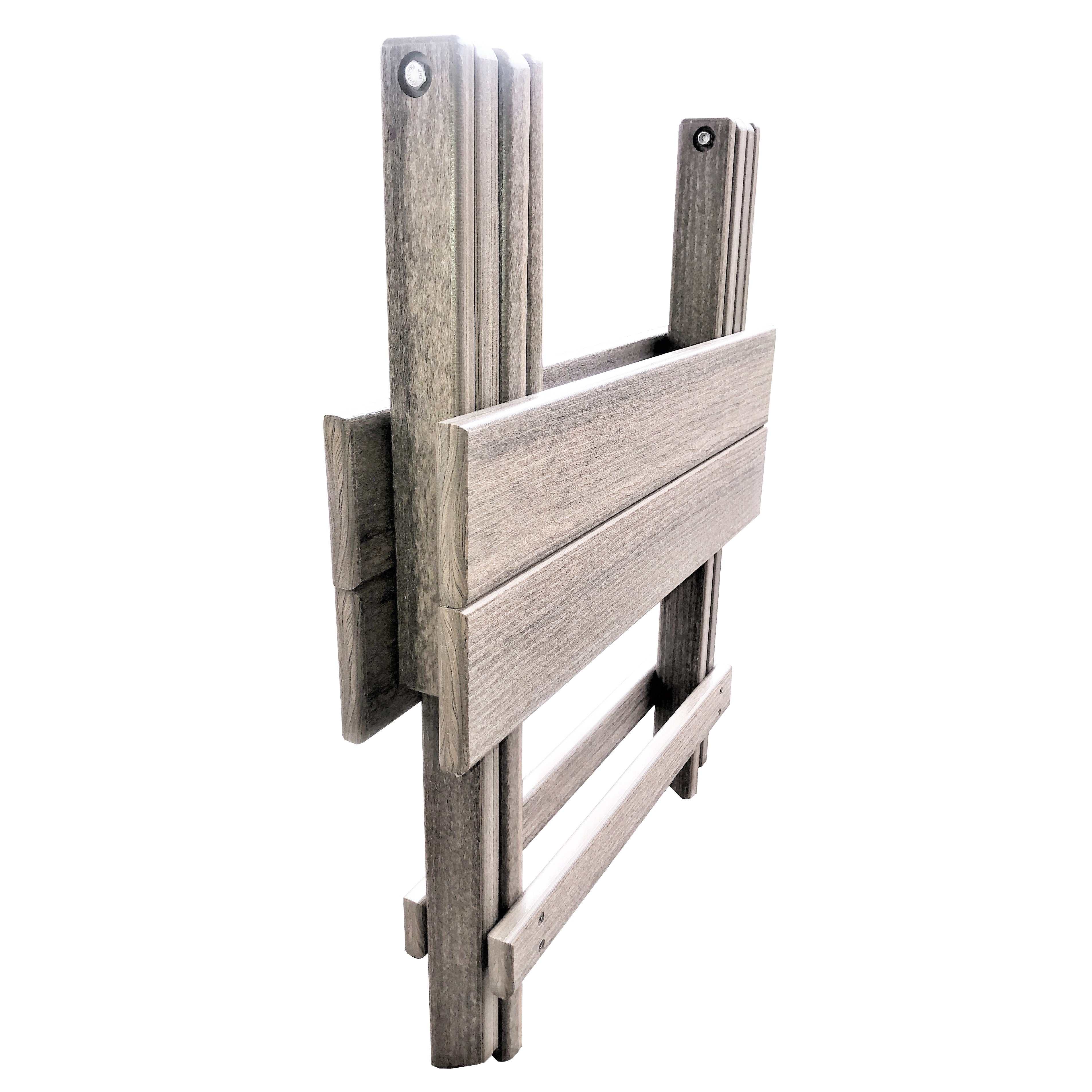 Folding Side Table w/ Removable Serving Tray - Ships Fully Assembled