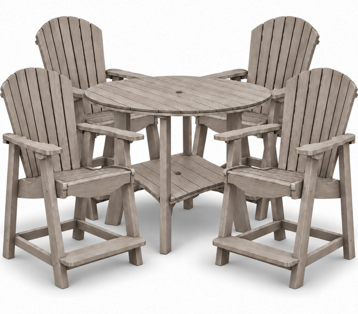 5-Piece Harmony Adirondack Counter Table Set