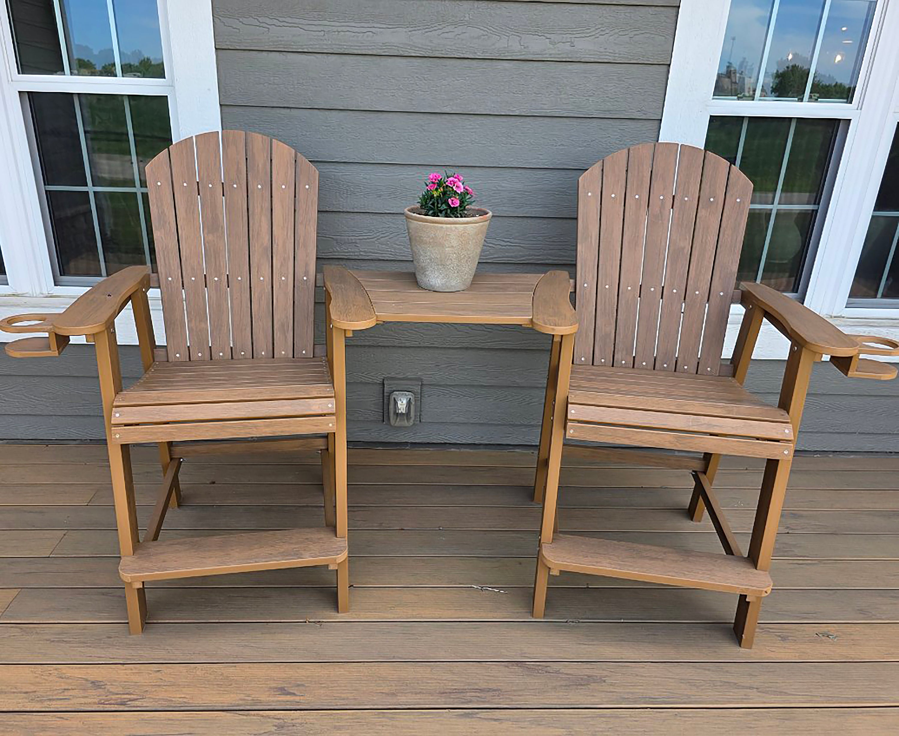 Counter Height Bistro Tete-a-tete With Cupholders