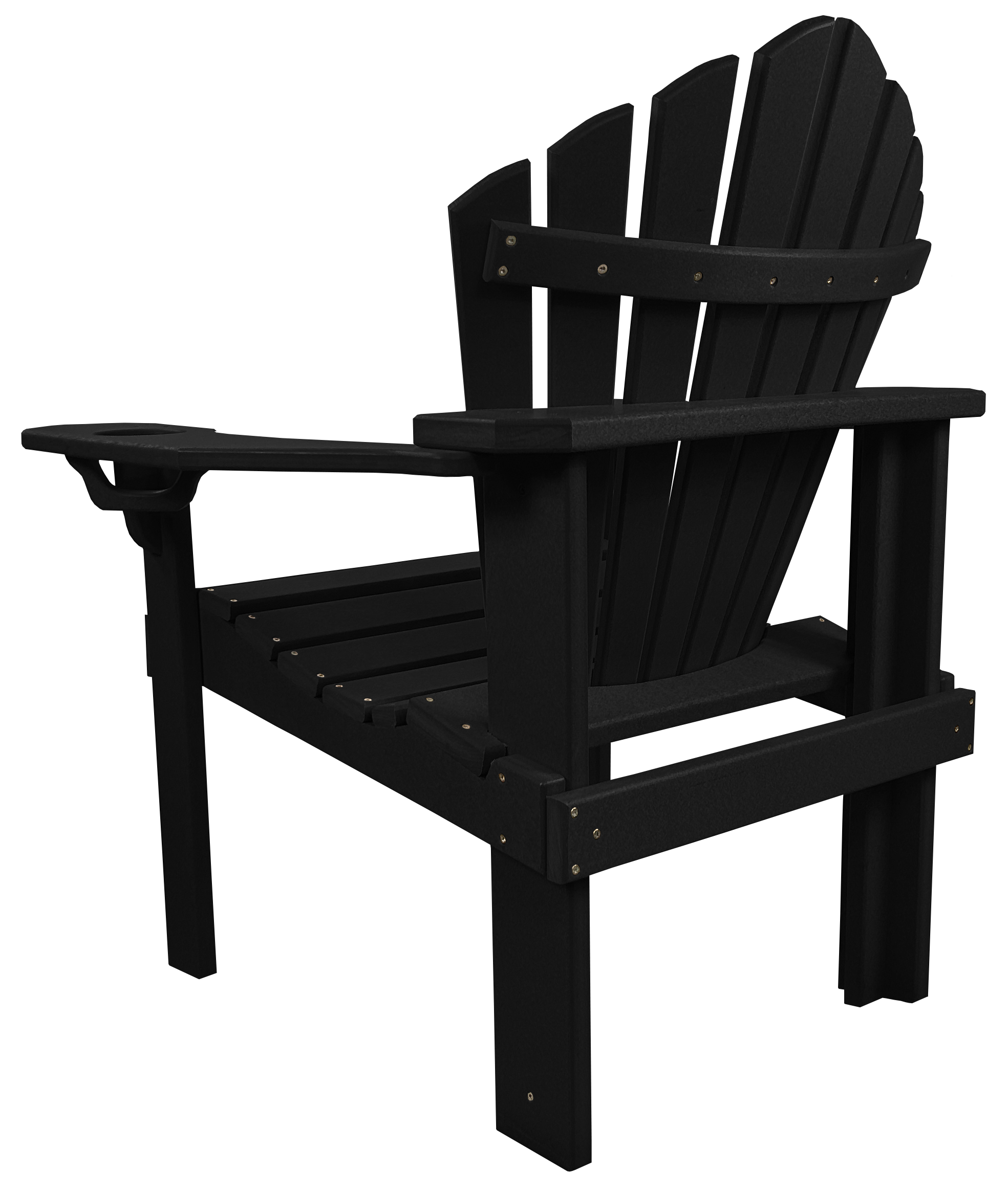 5-Piece 44”rd. Bridgewater Dining Set With Built In Cupholders