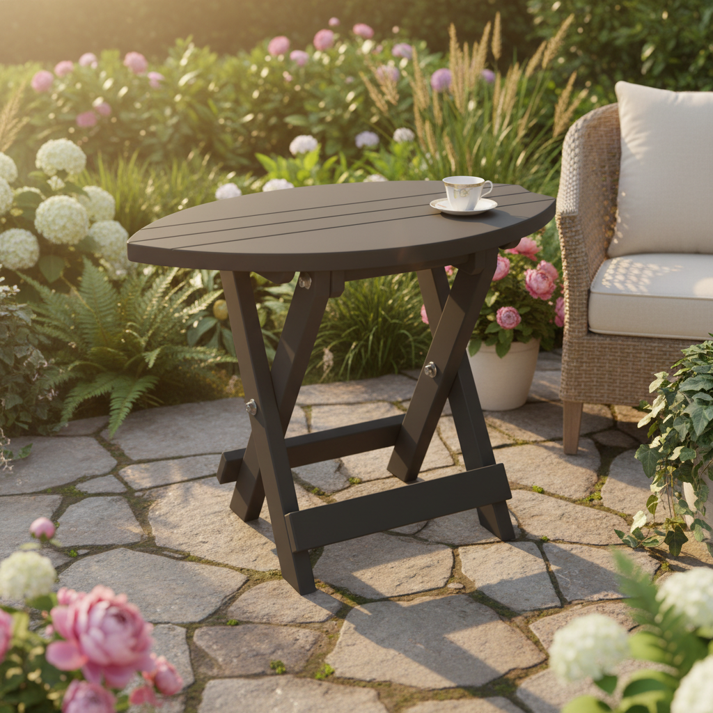 DuraWeather Poly SURFBOARD FOLDING END TABLE