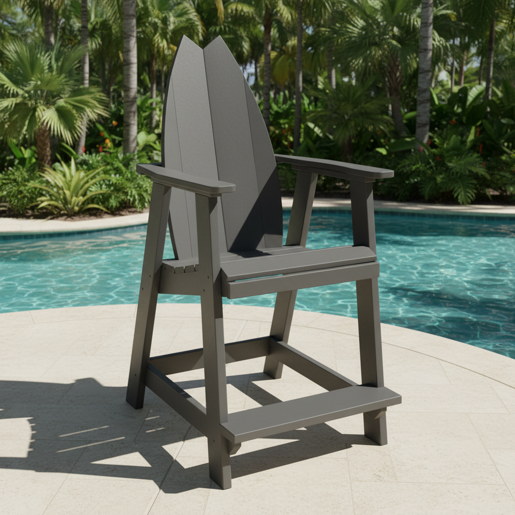 DuraWeather Poly SURFBOARD BALCONY CHAIR TAIL