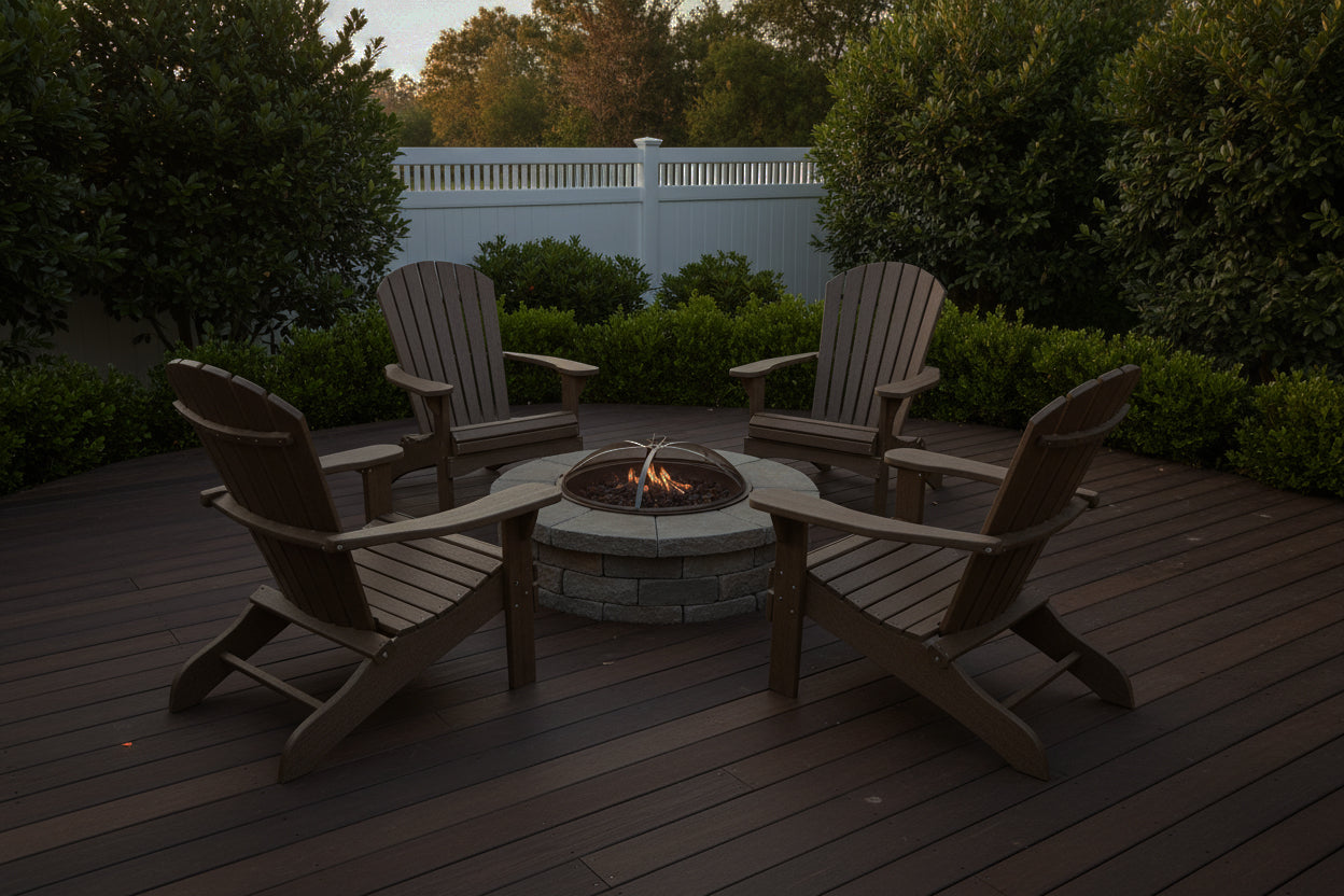 Set of 4 Adirondack Chairs Original King Size