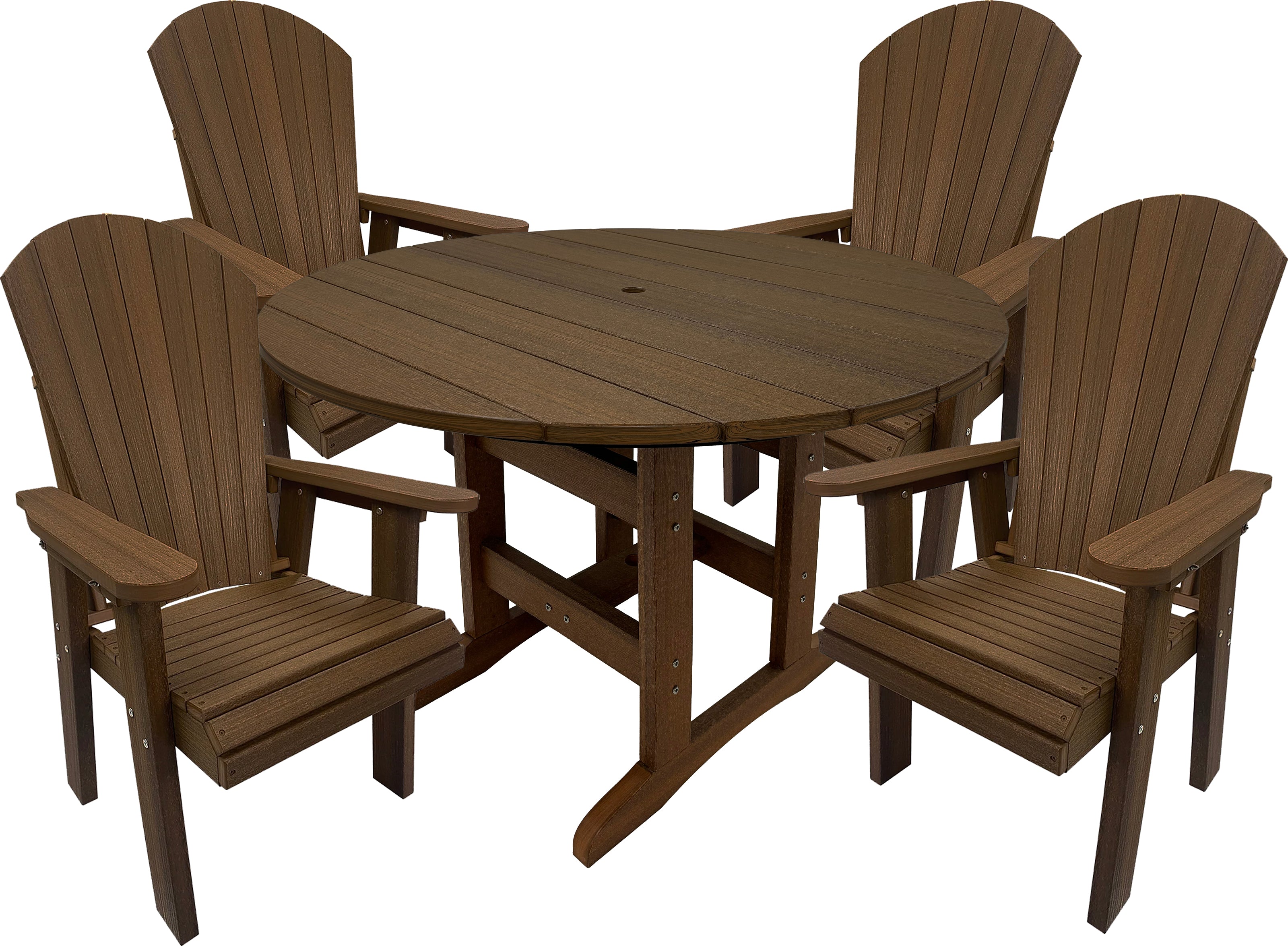 5-Piece Lakeside Adirondack Dining Table Set