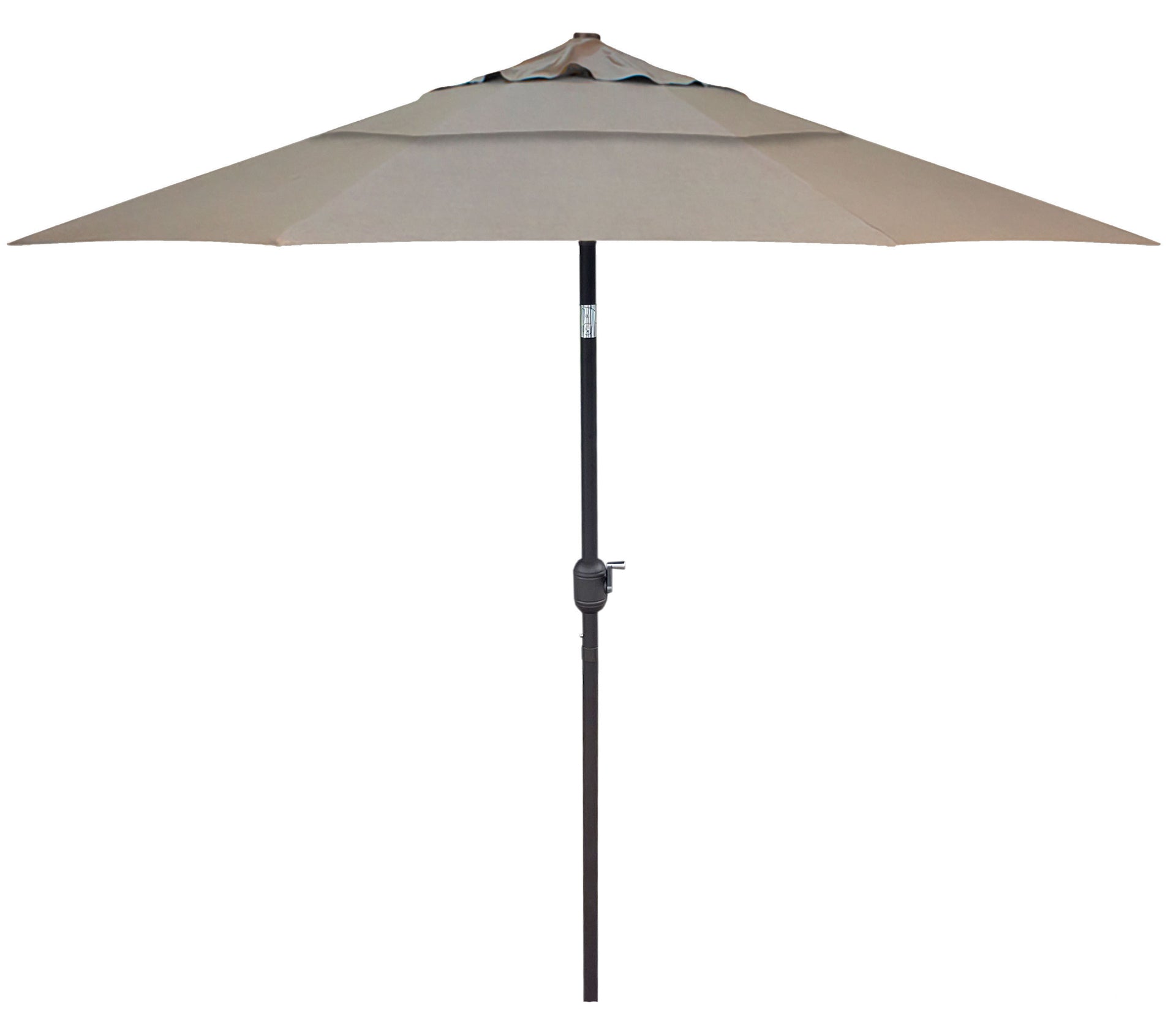 fully automatic 9-foot patio umbrella with sunbrella fabric 9'ft Patio Umbrella Push Button Tilt Sunbrella® Double Wind Vents