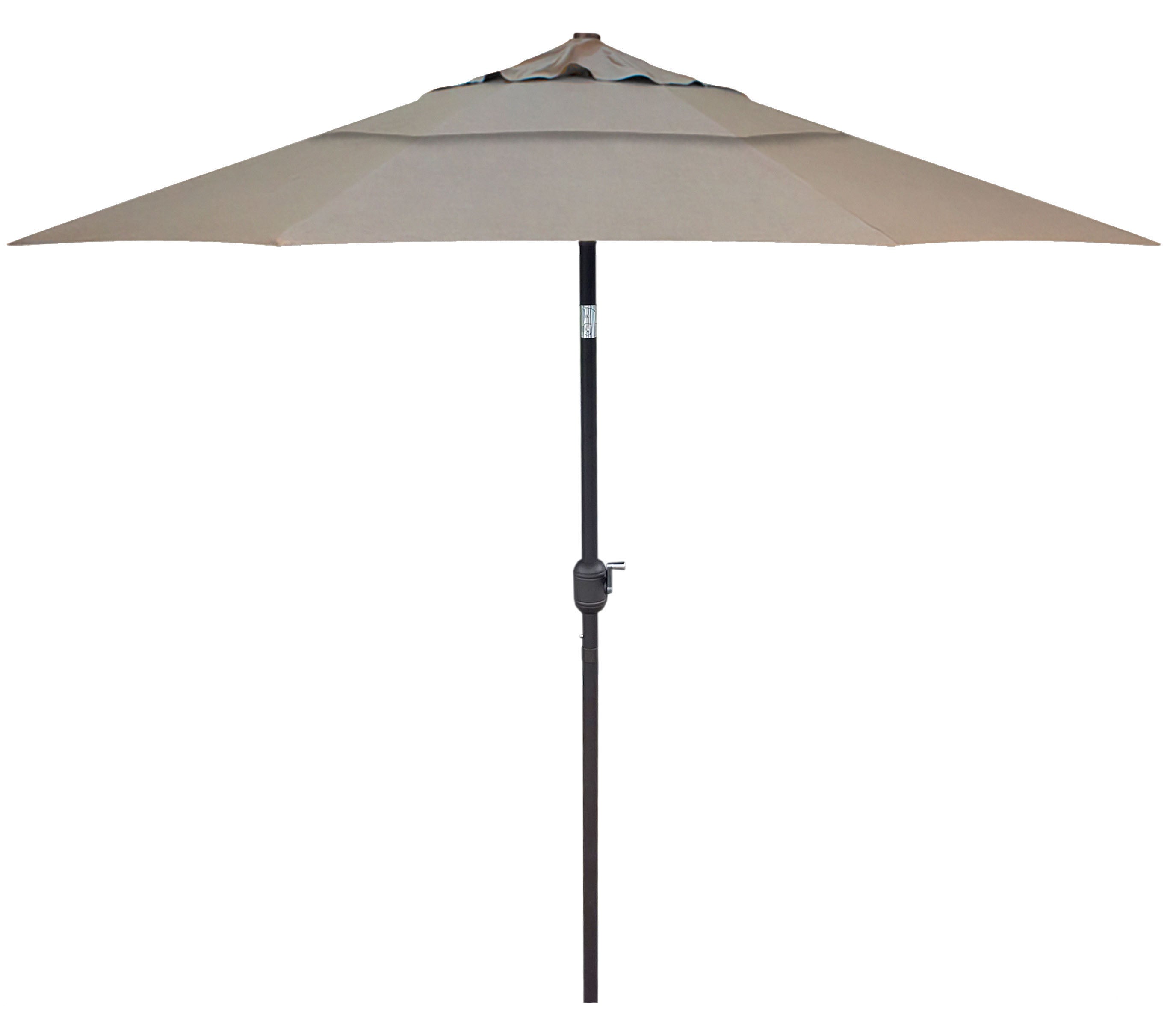 DURAWEATHER POLY® 9'ft Patio Umbrella Push Button Tilt Double Wind Vents Sunbrella Fabrics