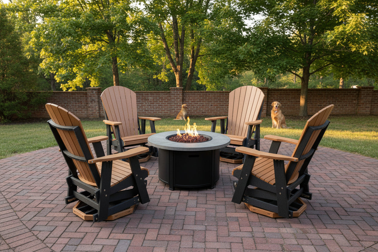 Adirondack Swivel Glider