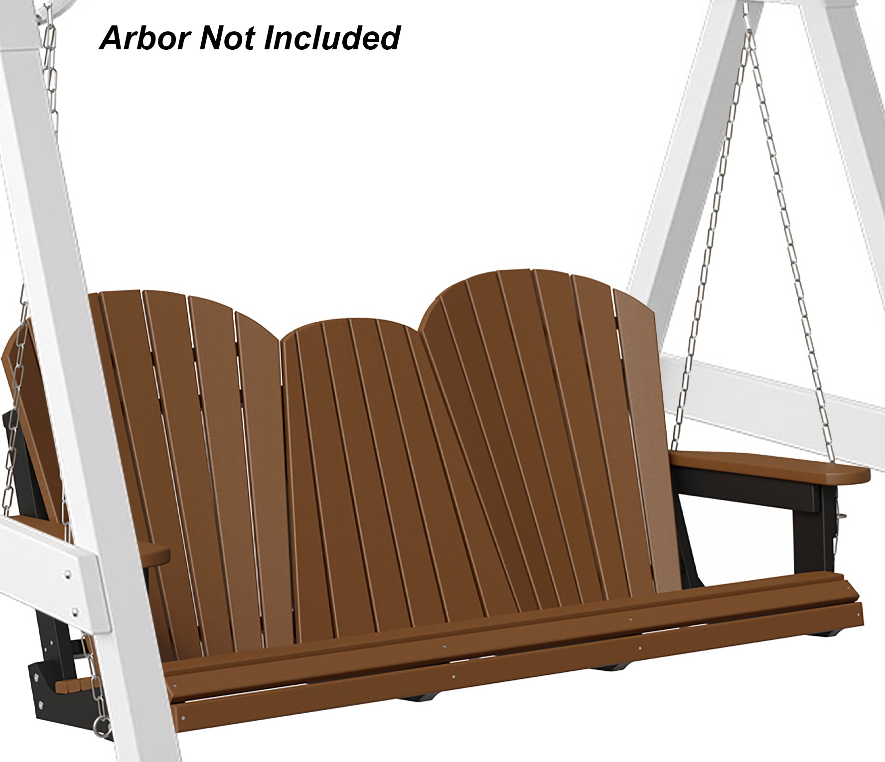 5'ft Porch Swing With Flip Down Tray - New