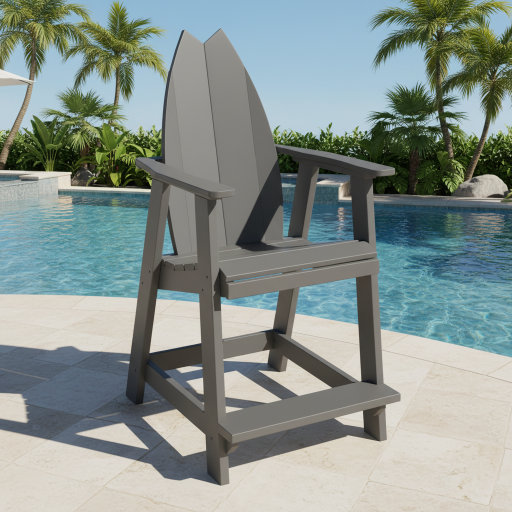 DuraWeather Poly SURFBOARD BALCONY CHAIR TAIL