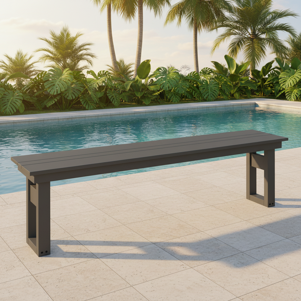 DuraWeather Poly MODERN 64 DINING BENCH