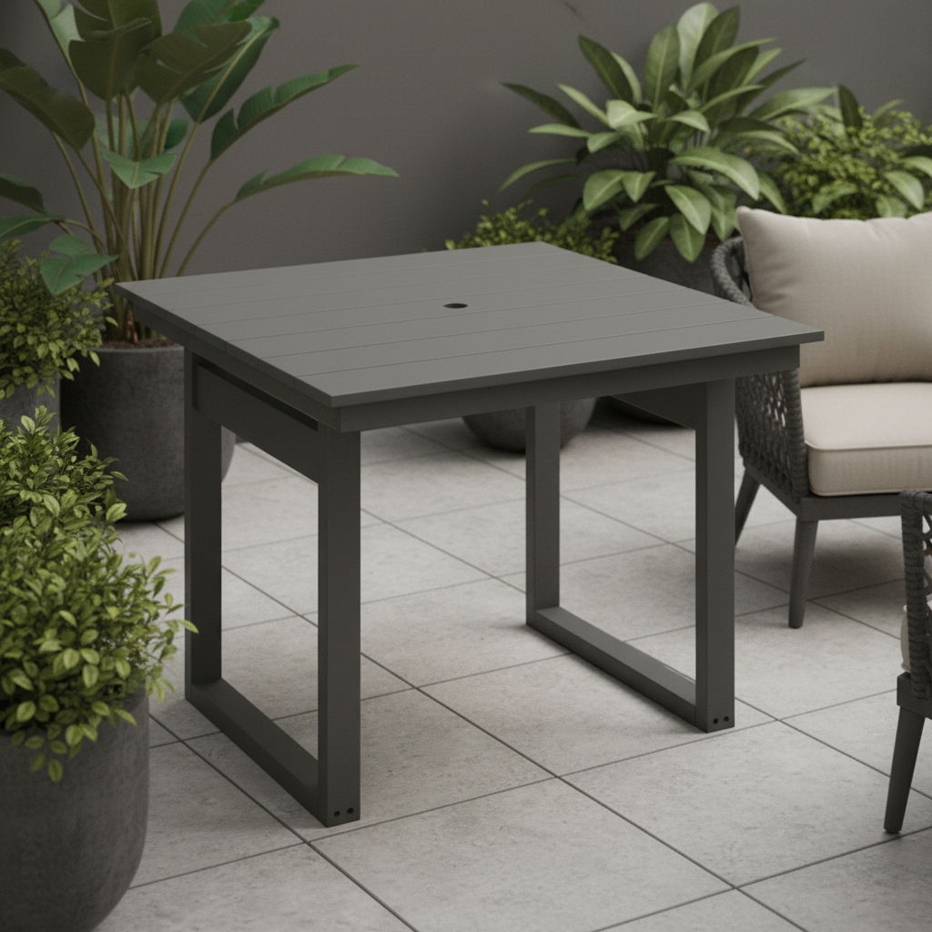 DuraWeather Poly MODERN 38 SQUARE TABLE