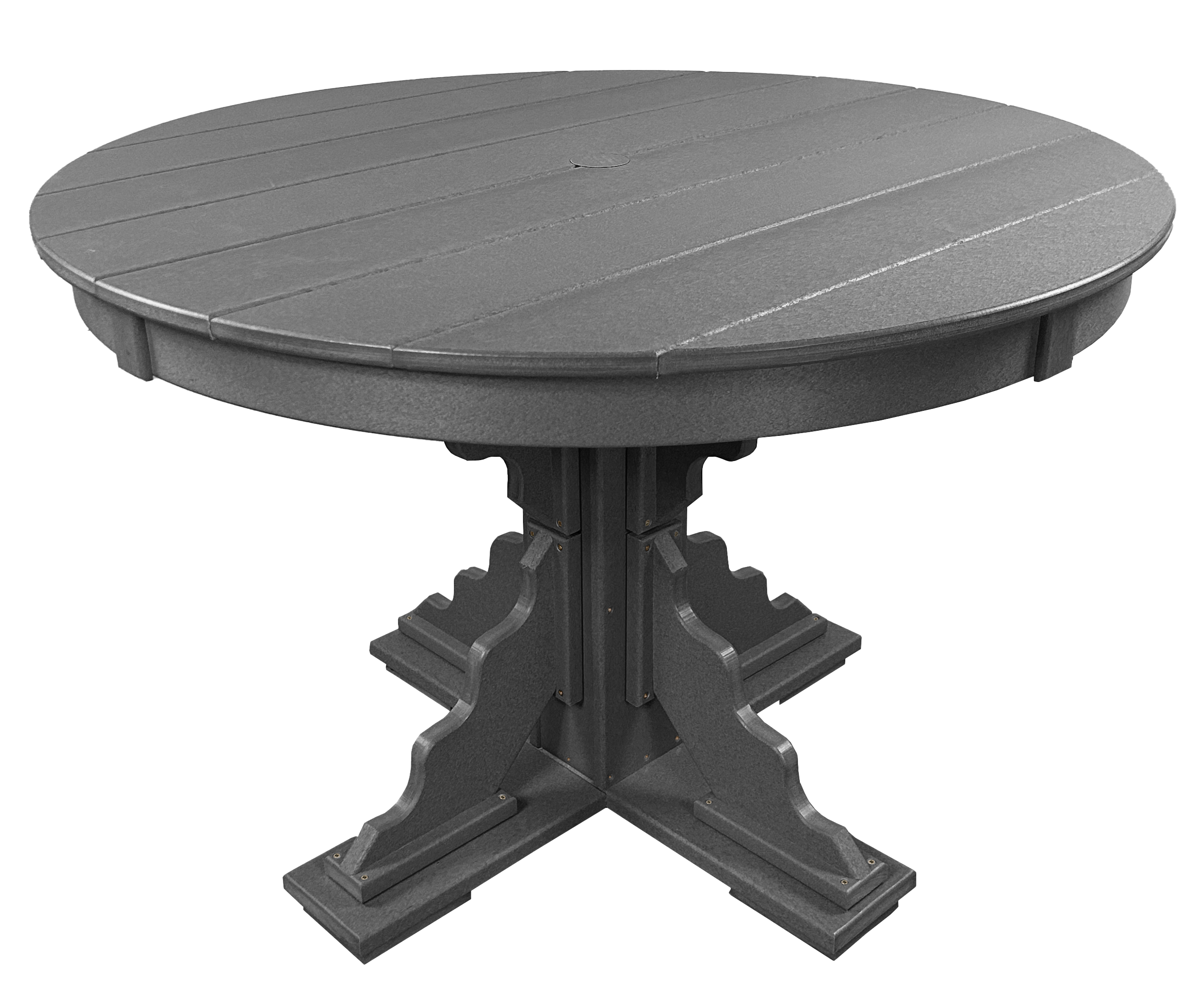 5-Piece 44”rd. Bridgewater Dining Set With Built In Cupholders