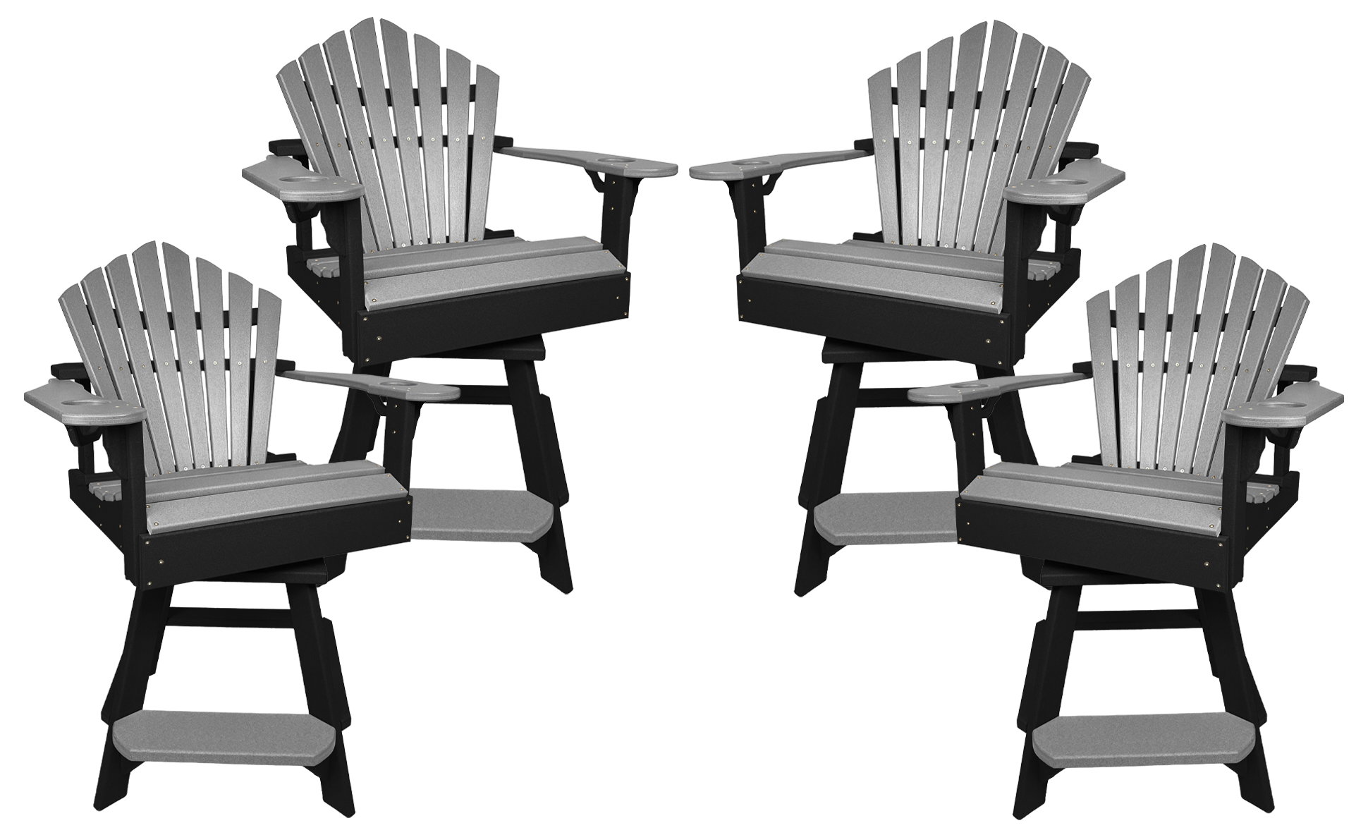 Set of 4 - Bridgewater Swivel Counter Chairs