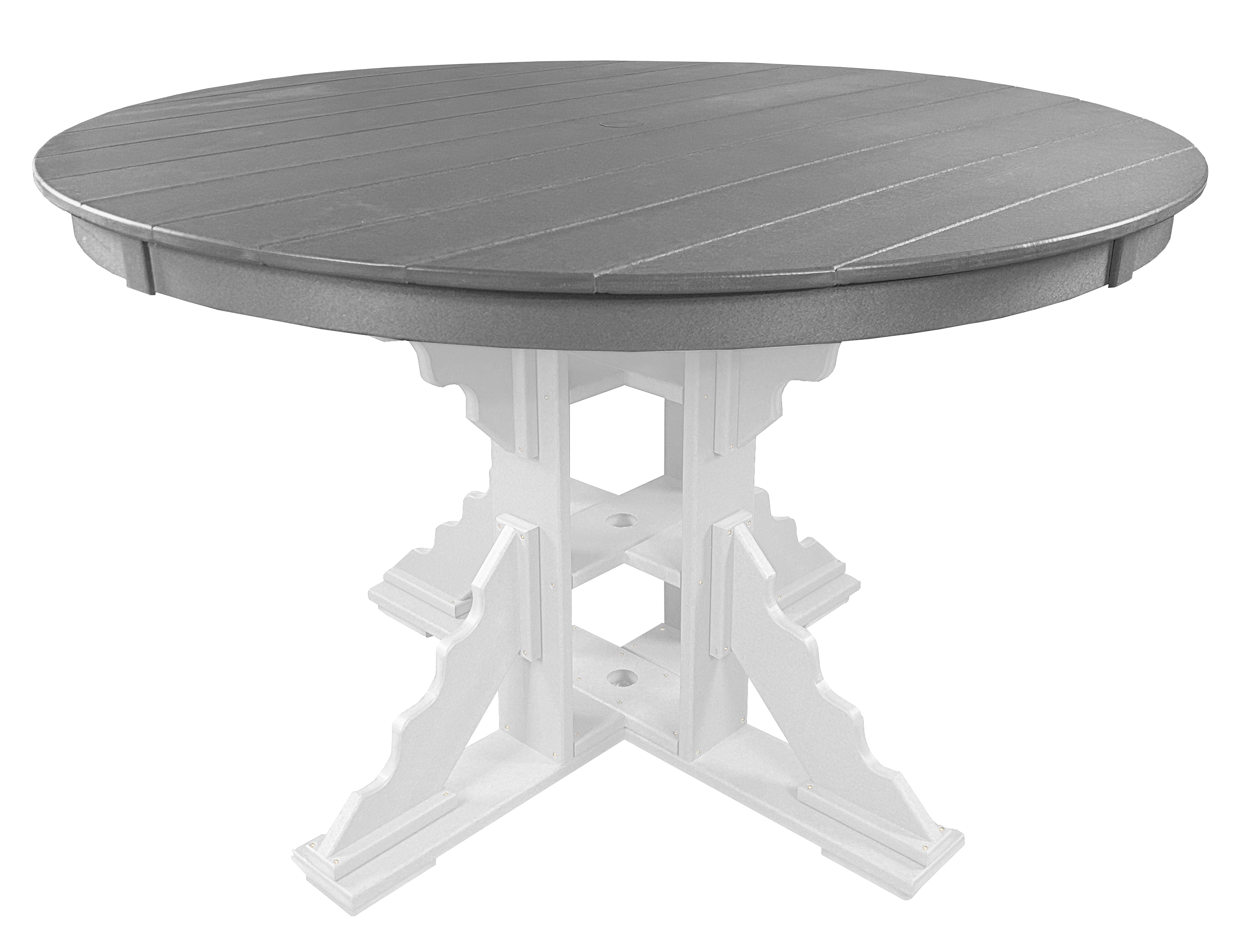 7-Piece 60”rd. Bridgewater Dining Set With Built In Cupholders