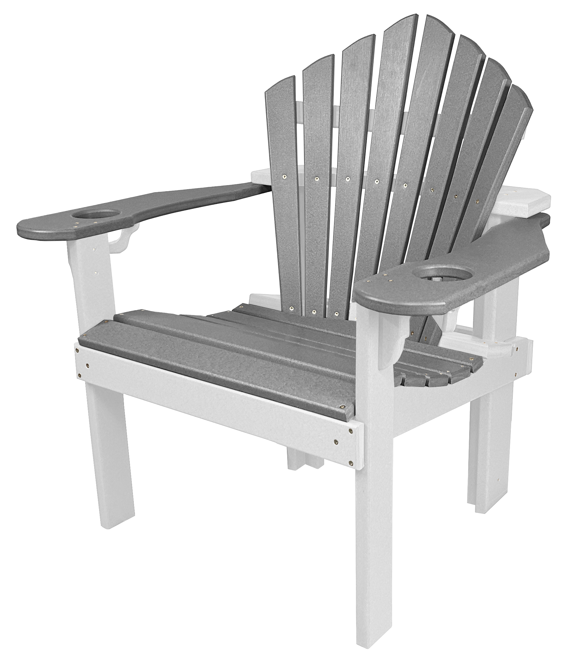 5-Piece 44”rd. Bridgewater Dining Set With Built In Cupholders