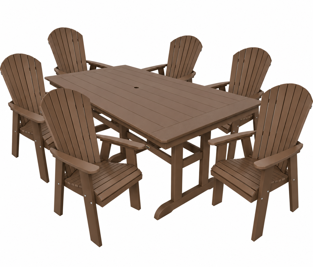 7-Piece Oceanview Adirondack Dining Set