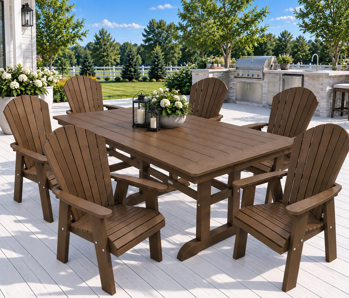 7-Piece Oceanview Adirondack Dining Set