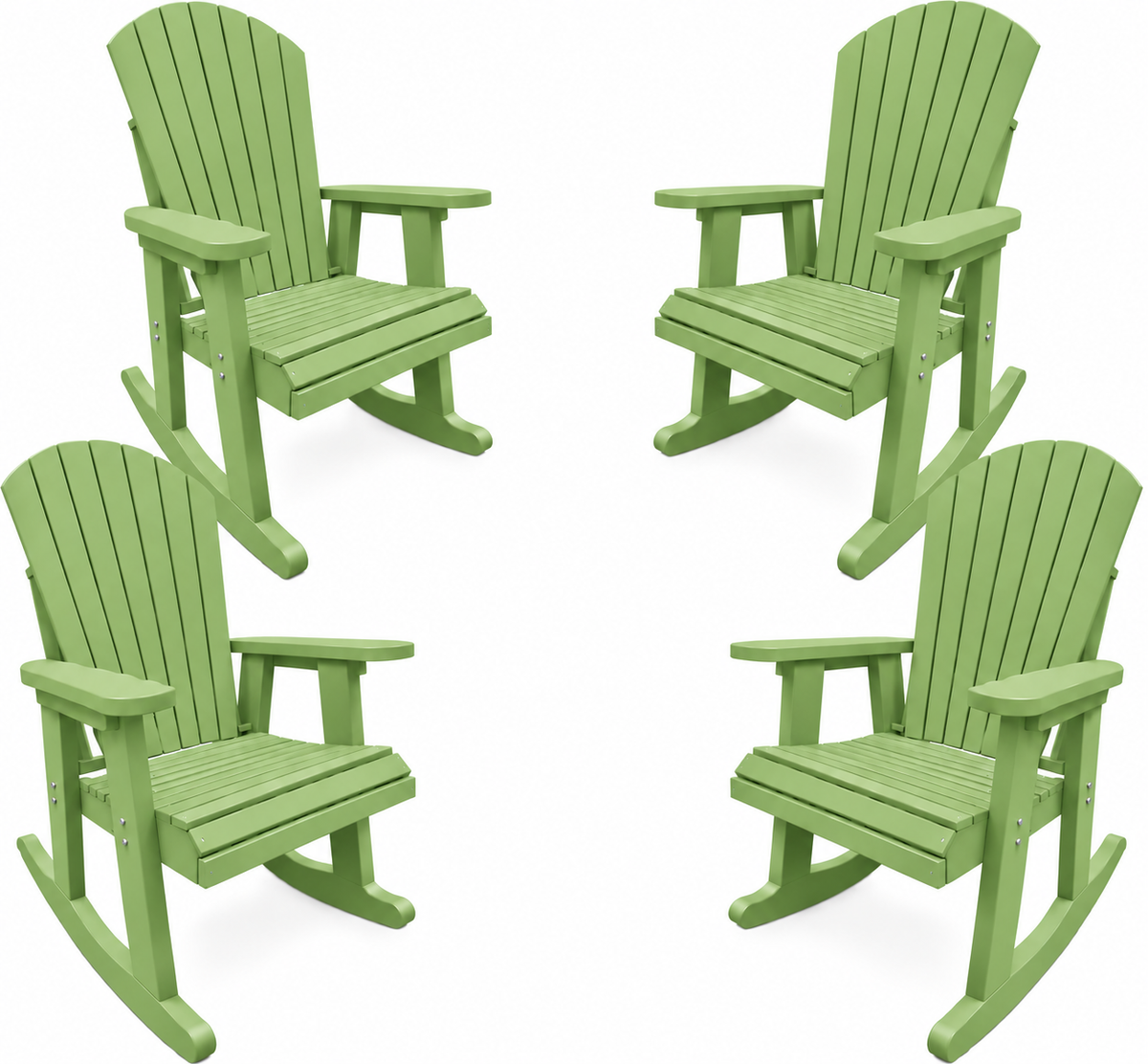 Set of 4 Adirondack Porch Rockers Lakeside Collection