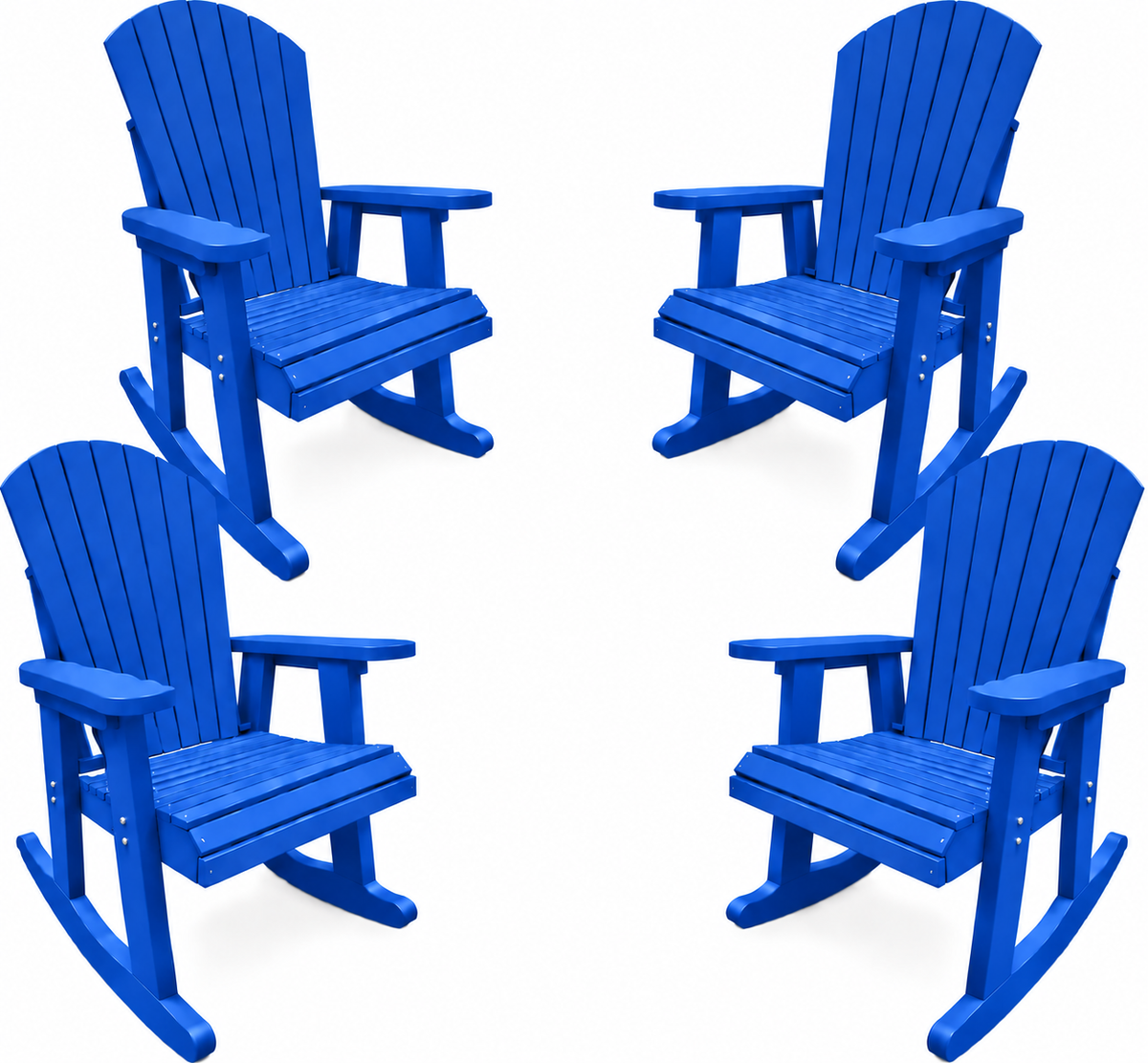 Set of 4 Adirondack Porch Rockers Lakeside Collection