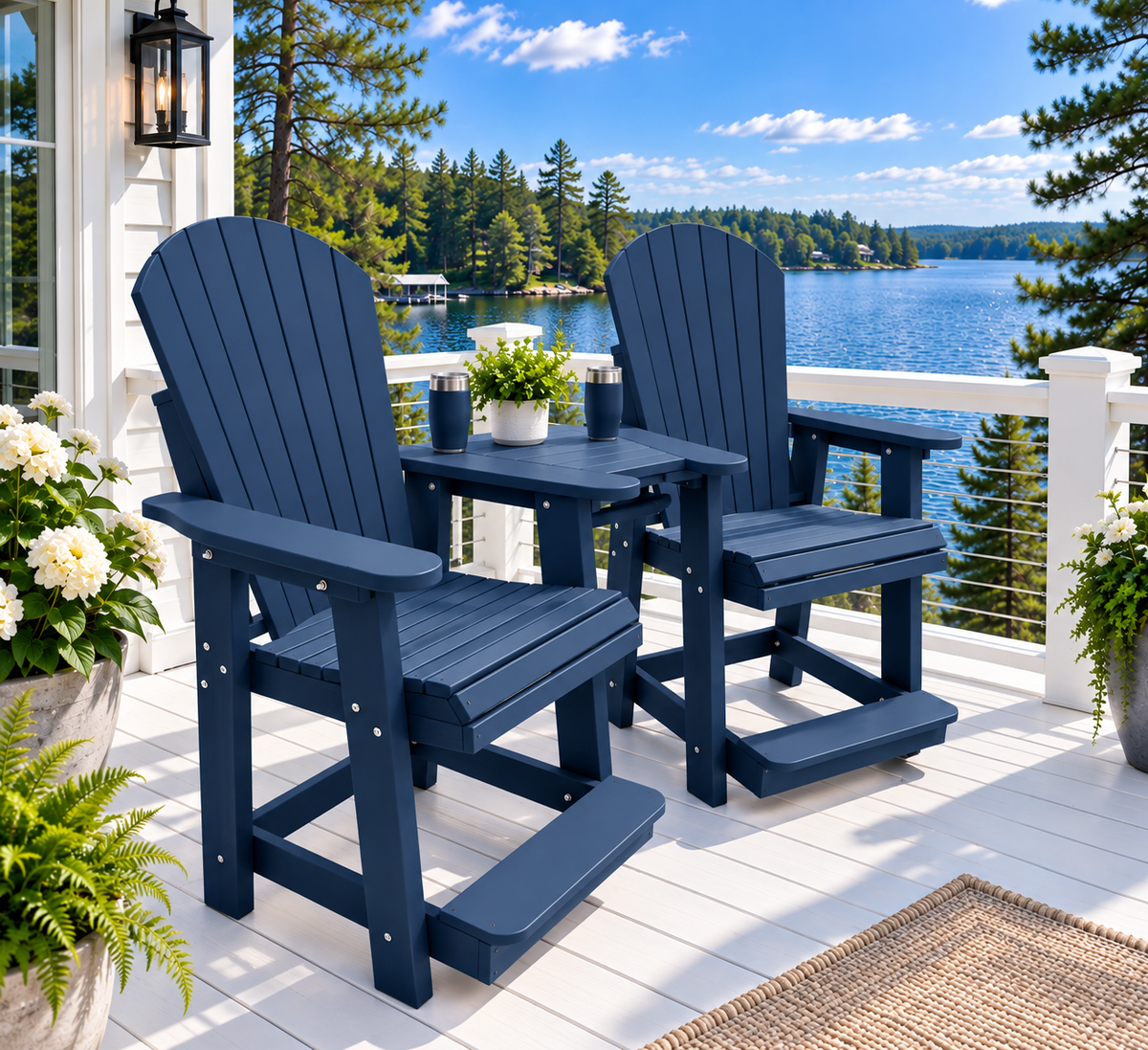 Lakeside Counter Height Tete-a-tete