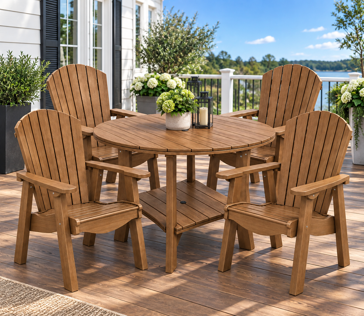 5-Piece Harmony Adirondack Dining Table Set
