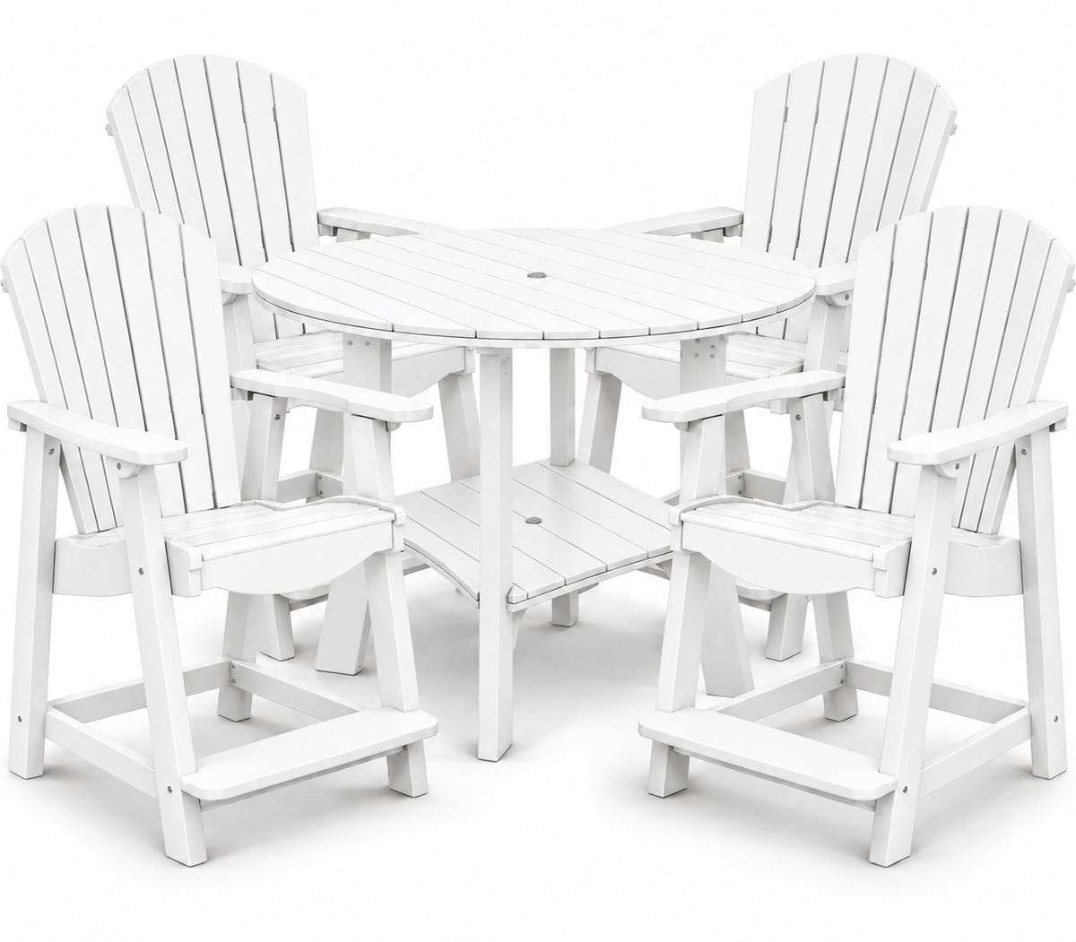 5-Piece Harmony Adirondack Counter Table Set