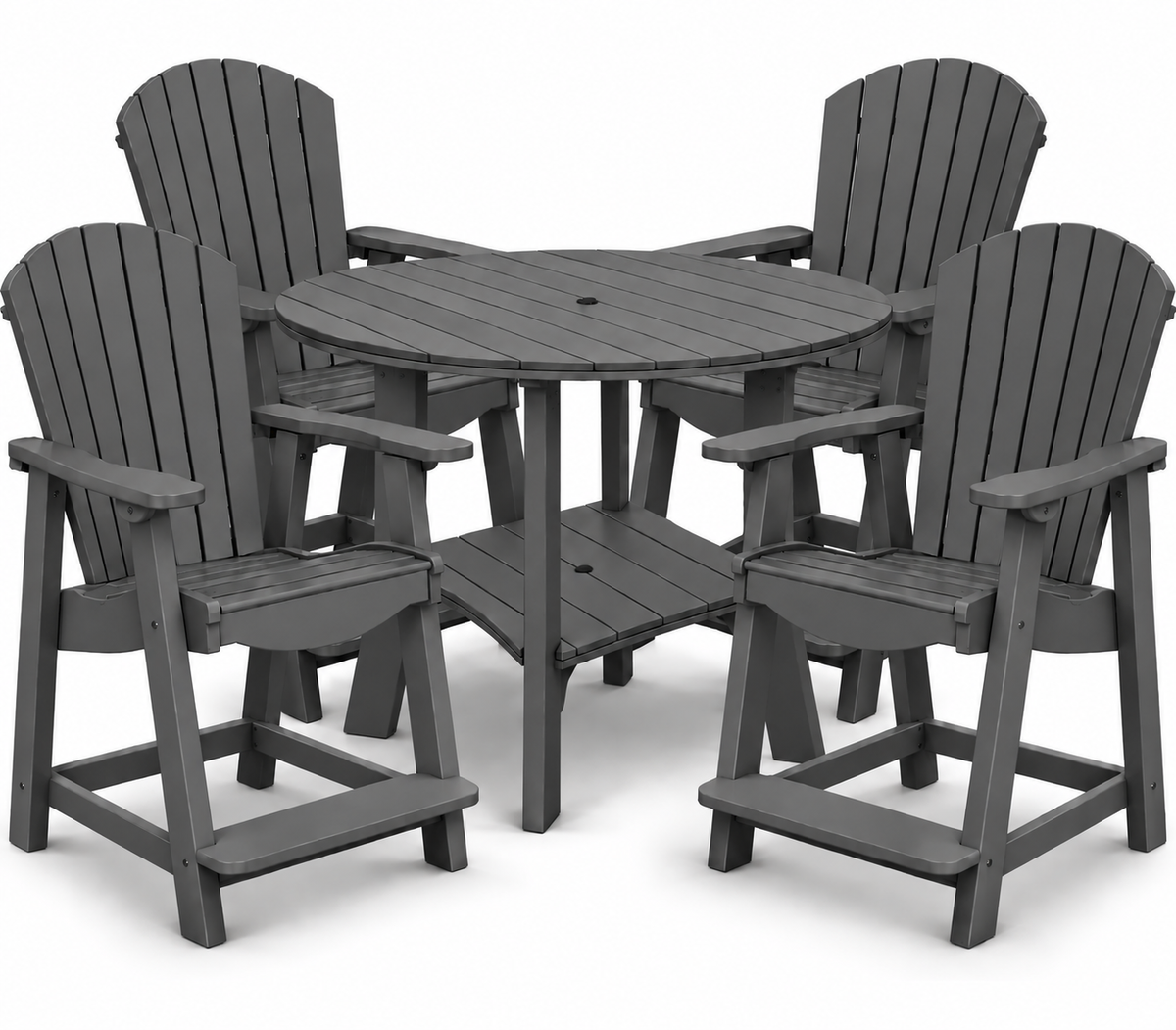 5-Piece Harmony Adirondack Counter Table Set