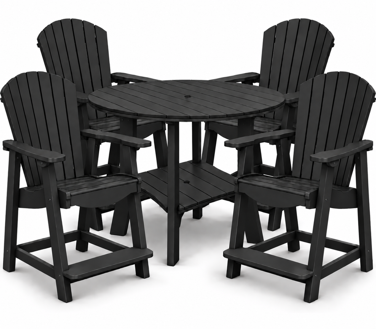 5-Piece Harmony Adirondack Counter Table Set