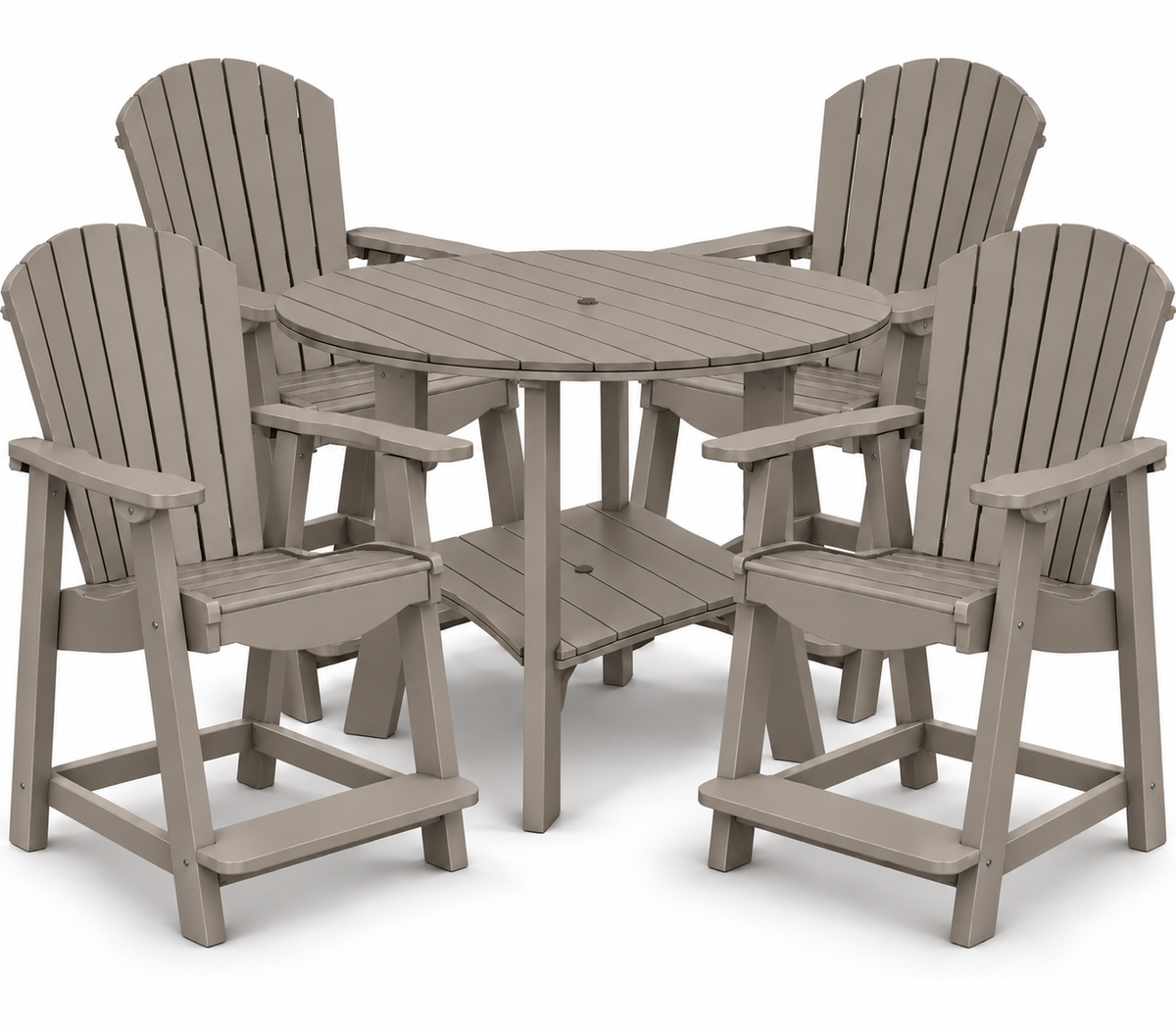 5-Piece Harmony Adirondack Counter Table Set