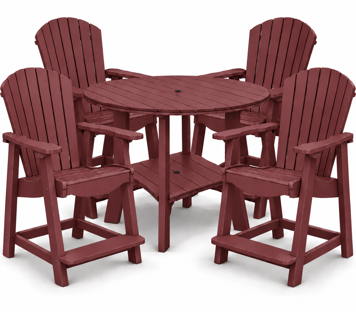 5-Piece Harmony Adirondack Counter Table Set