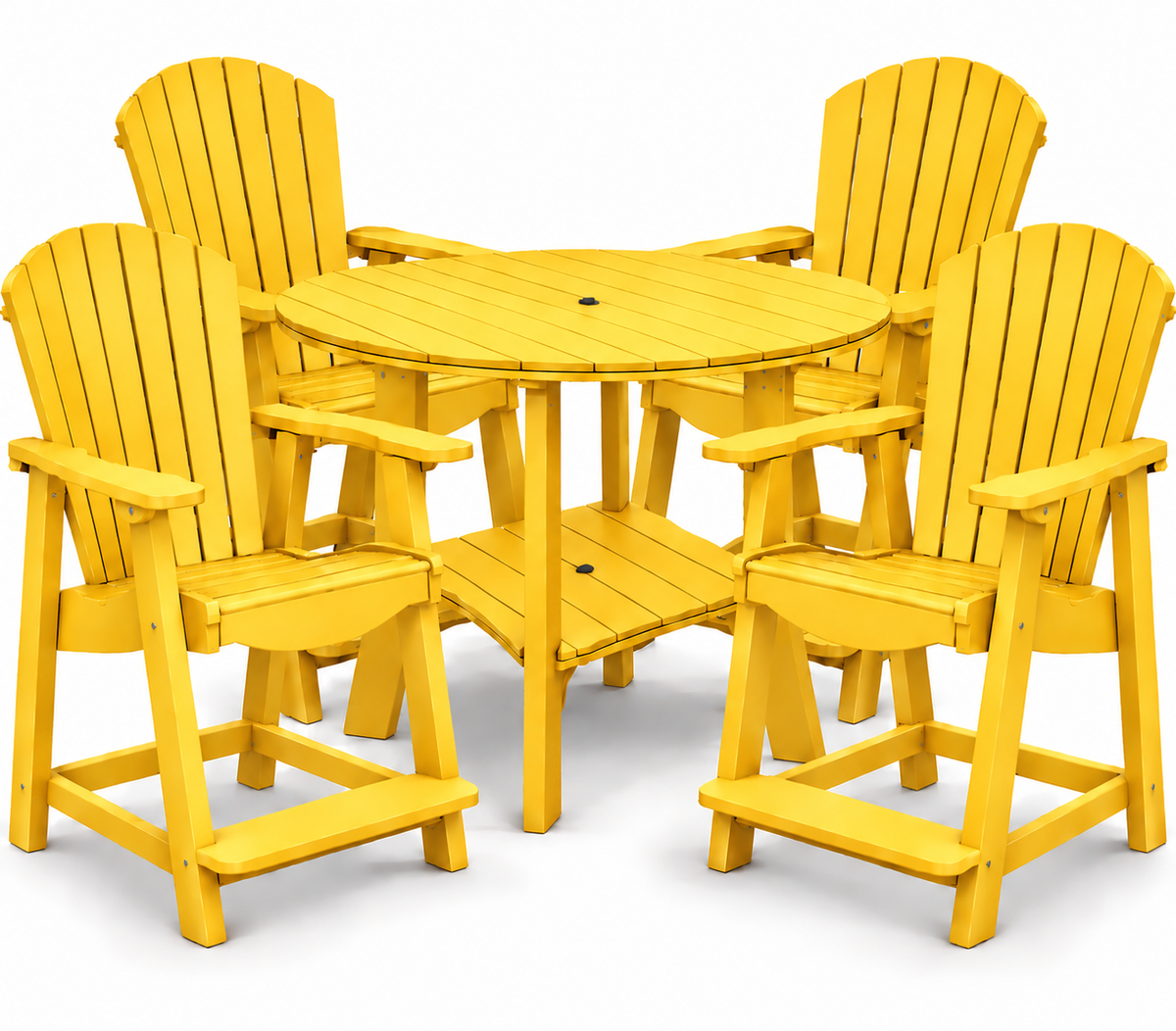 5-Piece Harmony Adirondack Counter Table Set