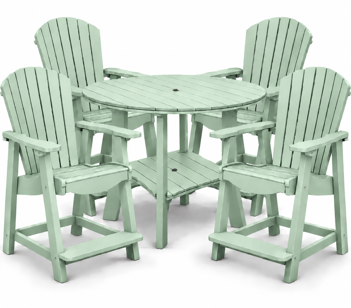 5-Piece Harmony Adirondack Counter Table Set