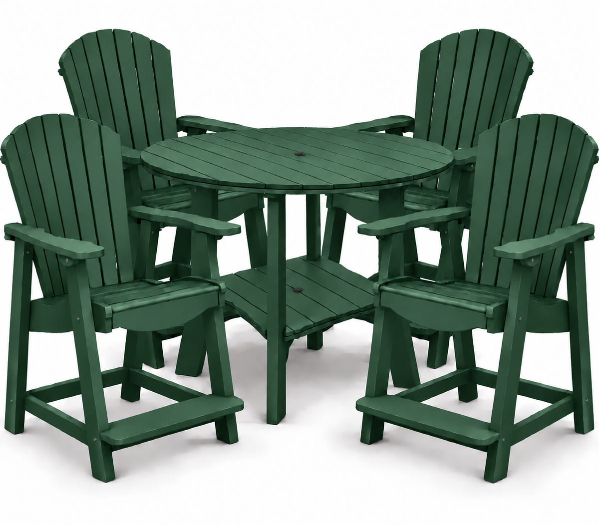 5-Piece Harmony Adirondack Counter Table Set