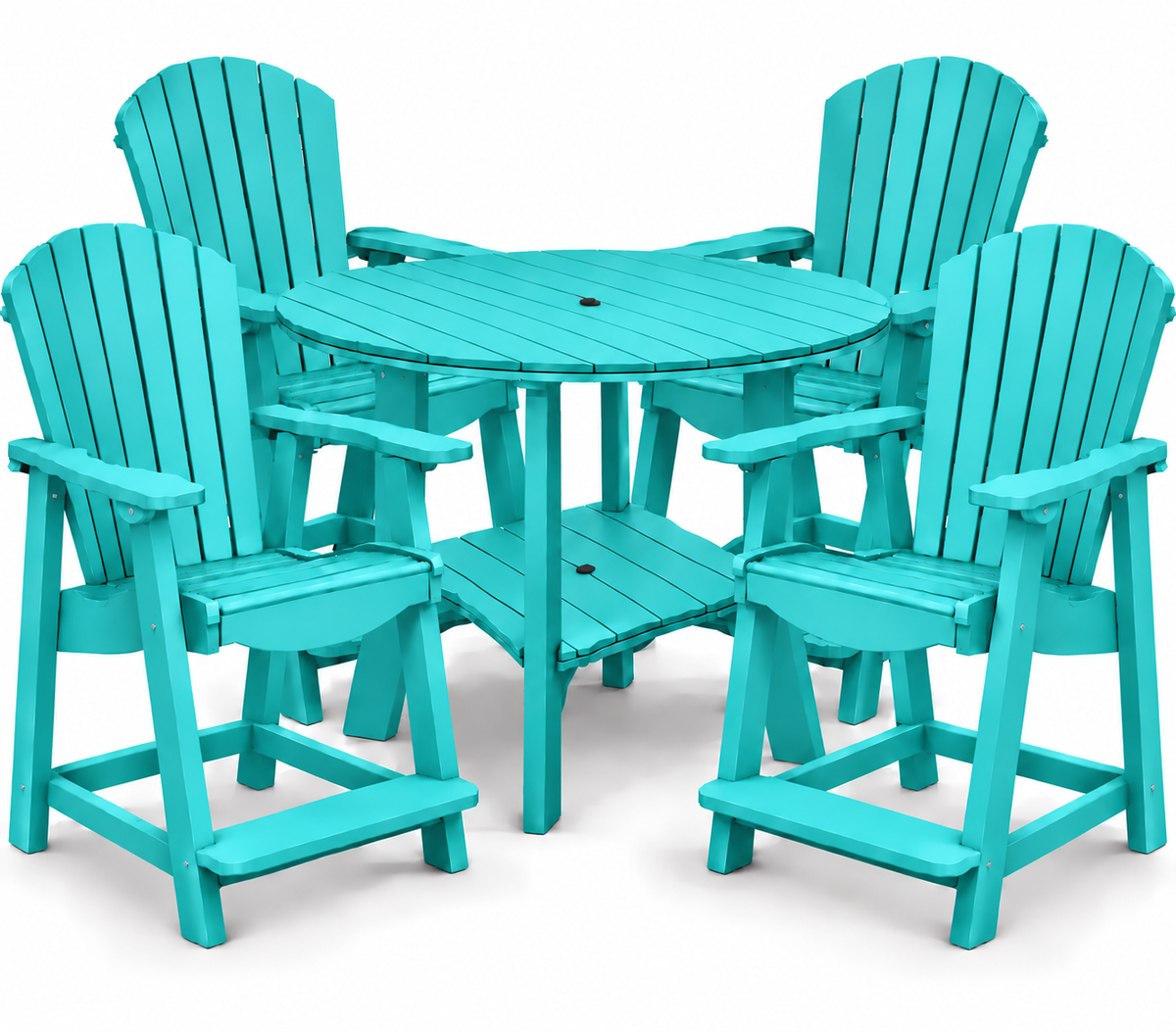 5-Piece Harmony Adirondack Counter Table Set