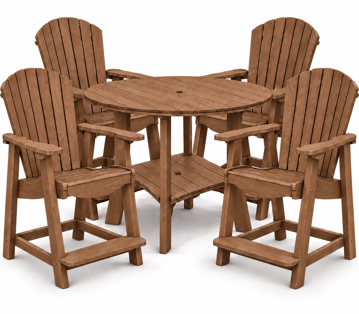 5-Piece Harmony Adirondack Counter Table Set