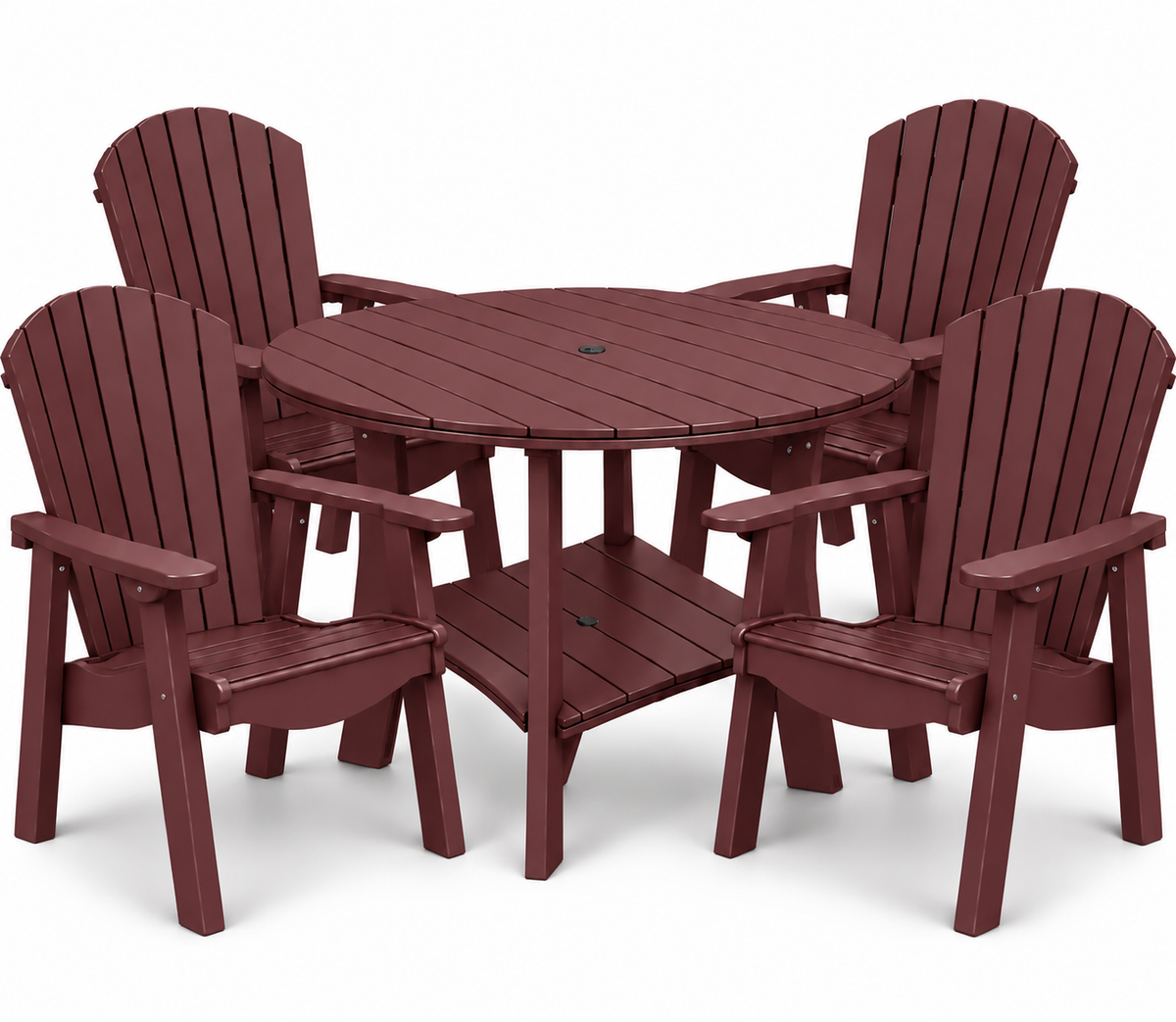 5-Piece Harmony Adirondack Dining Table Set