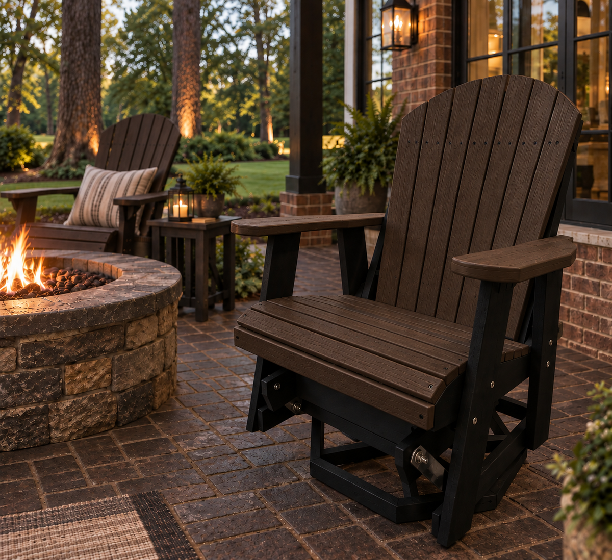 Adirondack Swivel Glider