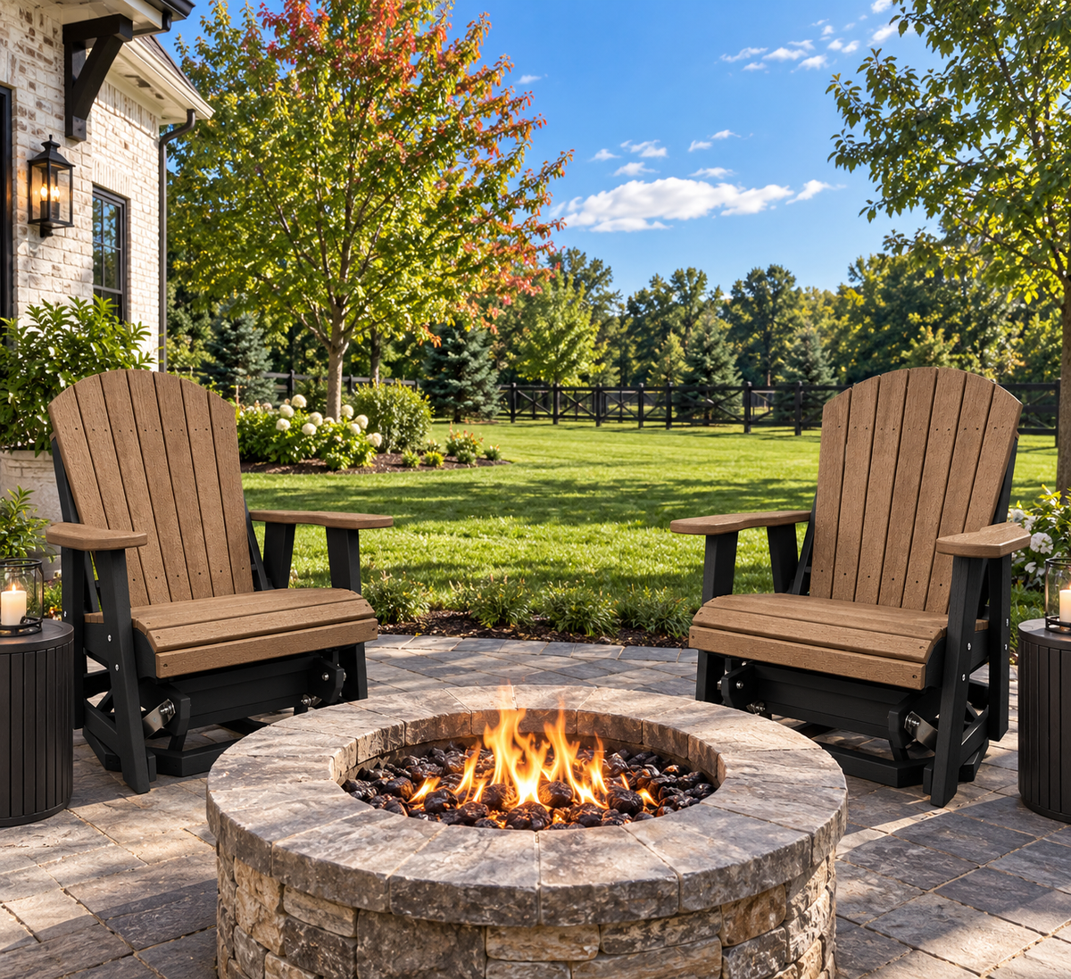 Adirondack Swivel Glider