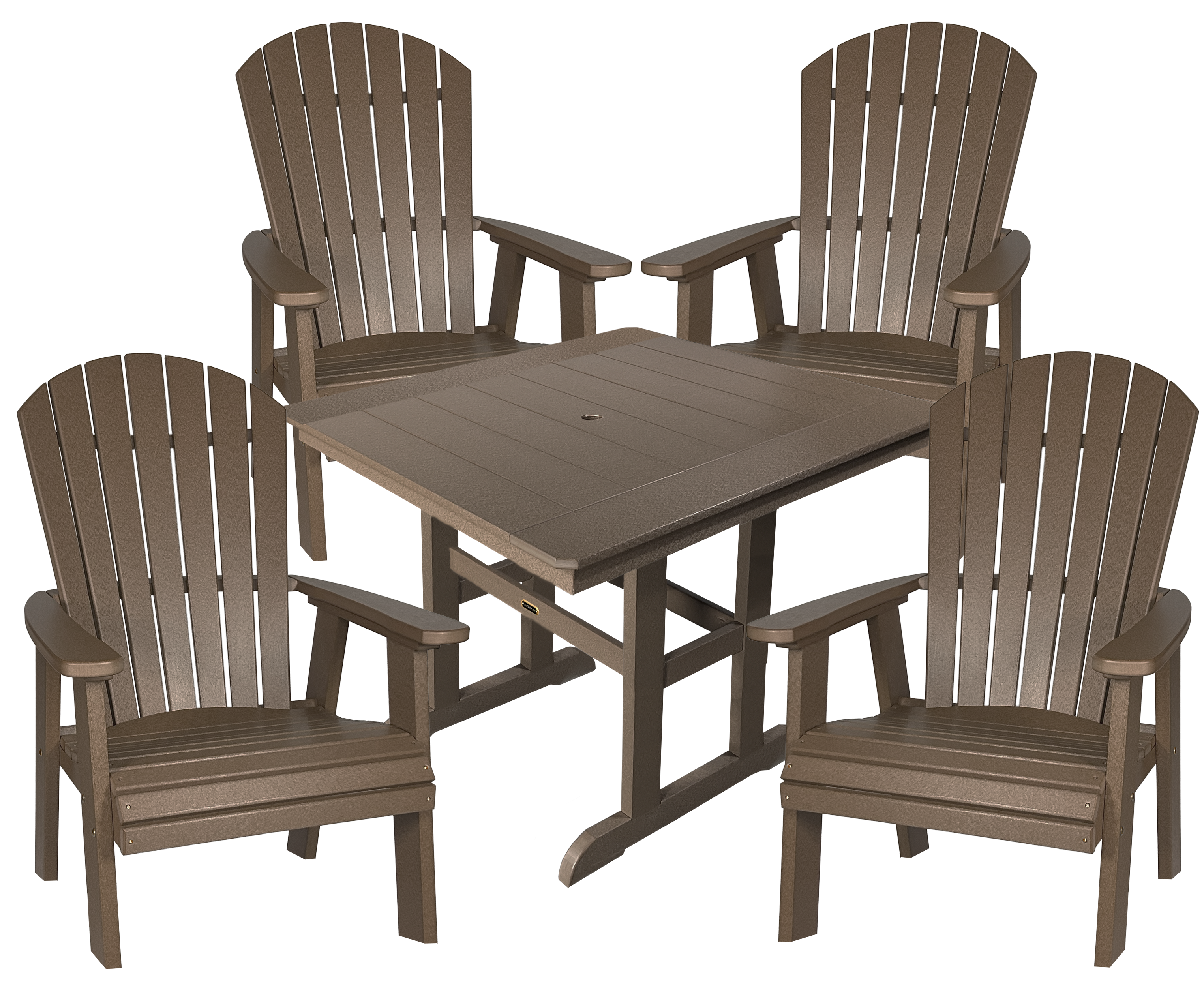5-Piece Oceanview Adirondack Dining Set - Fully Assembled