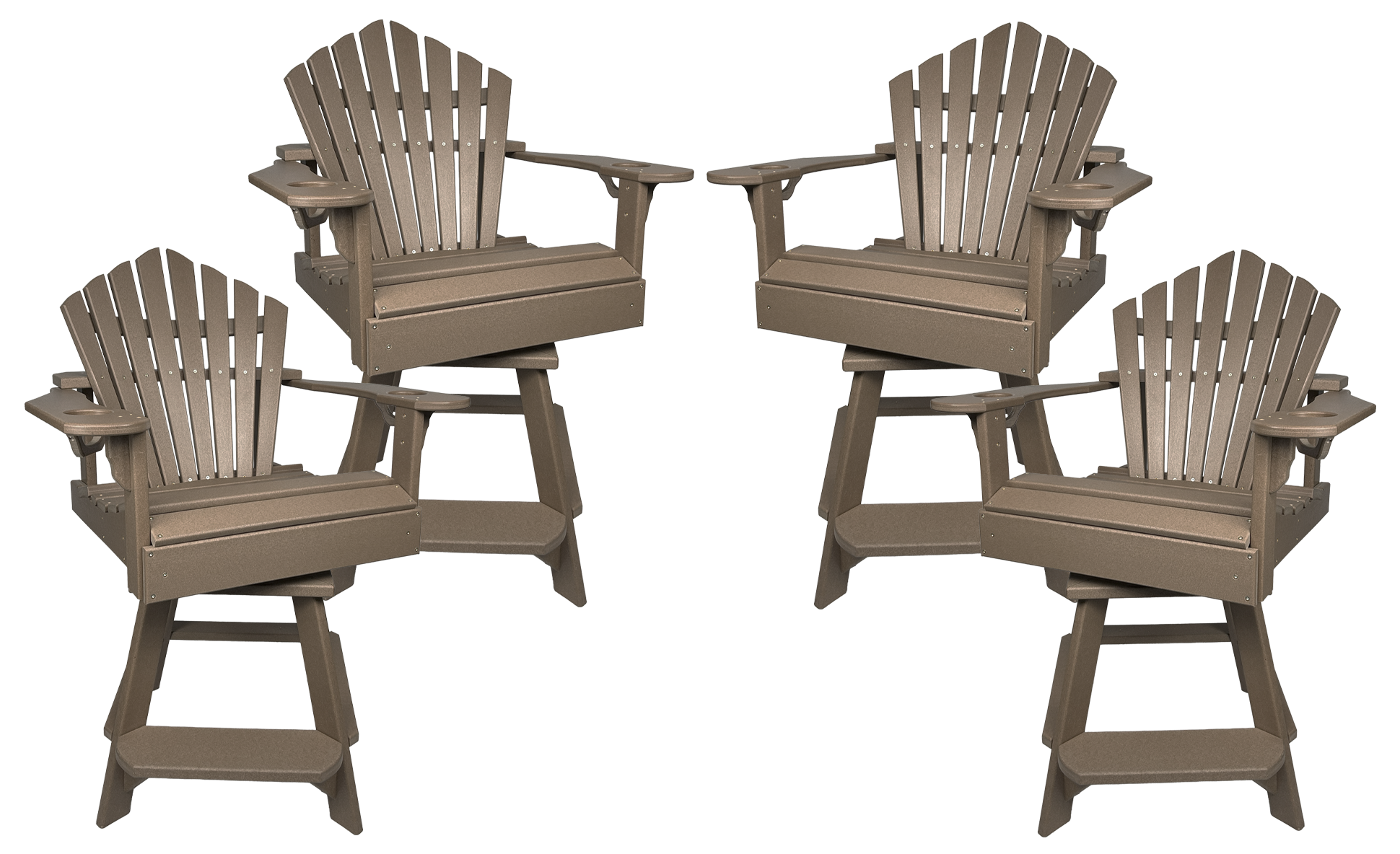 Set of 4 - Bridgewater Swivel Counter Chairs