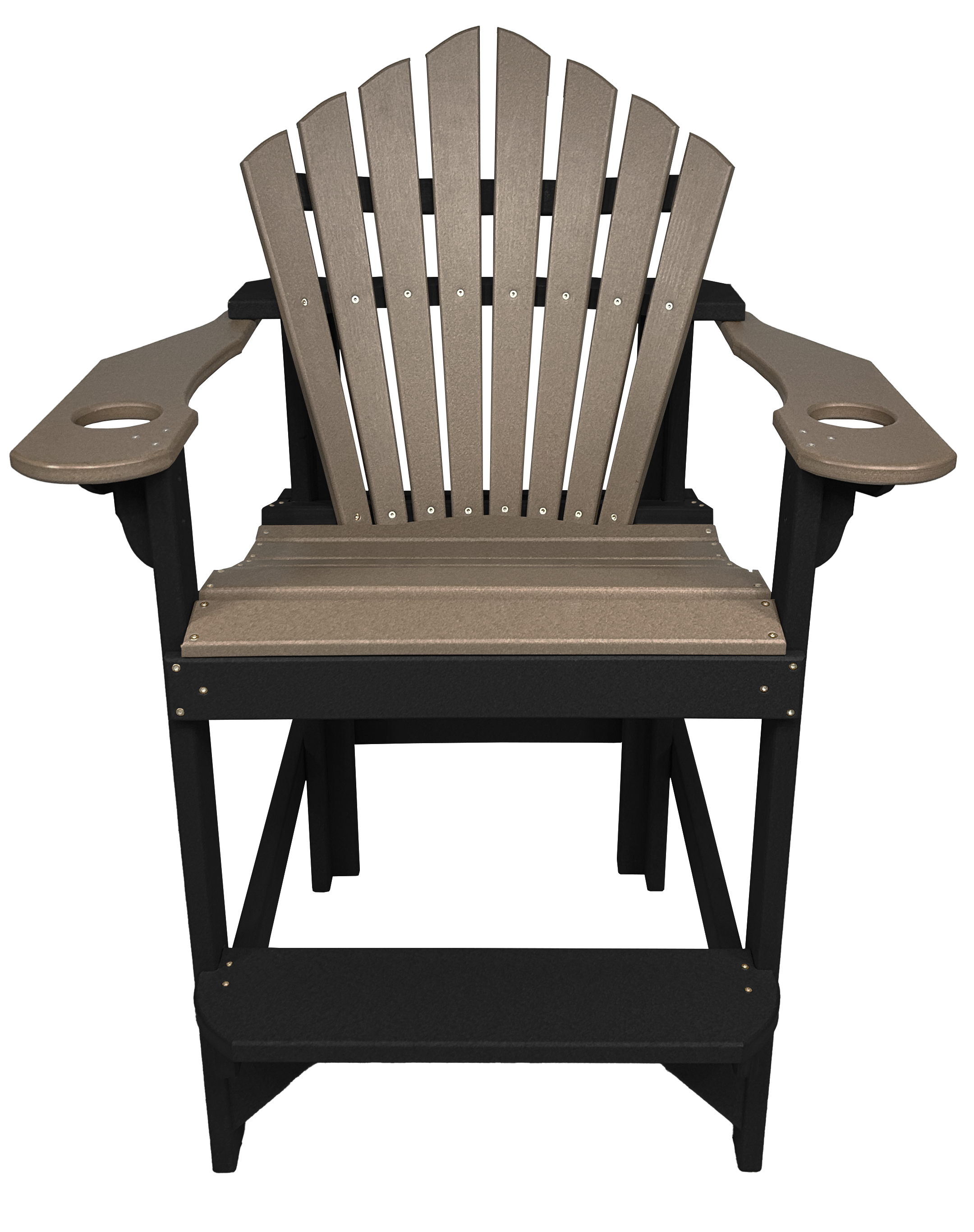 7-Piece 60”rd. Bridgewater Counter Set With Built In Cupholders