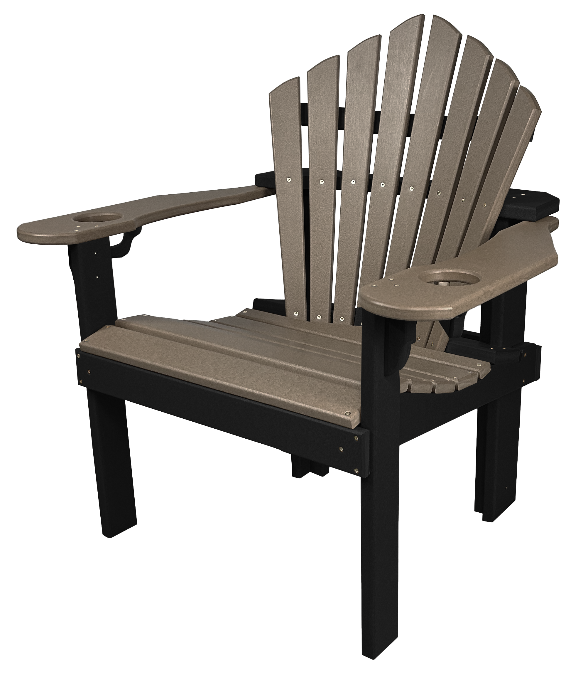 7-Piece 60”rd. Bridgewater Dining Set With Built In Cupholders
