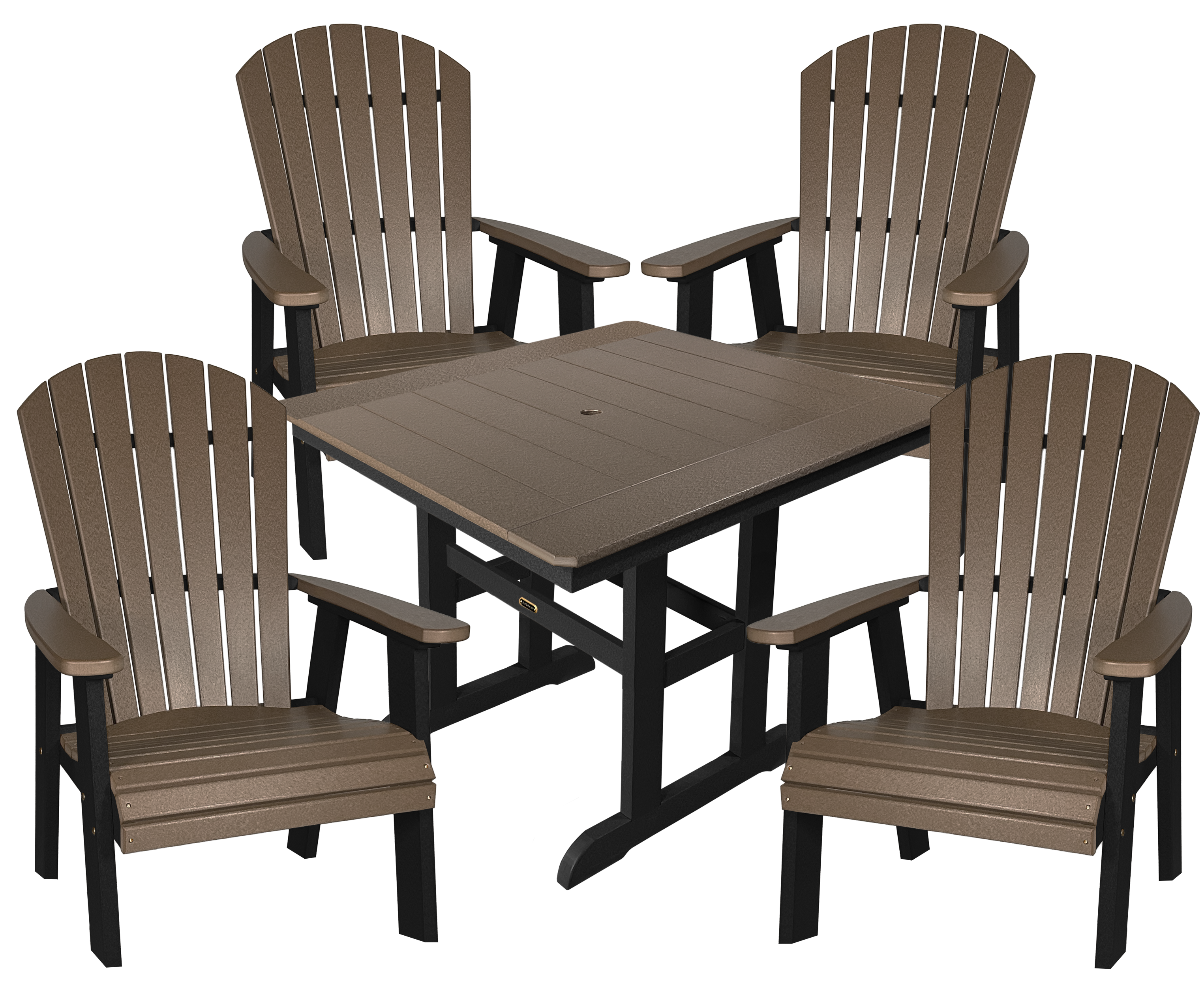 5-Piece Oceanview Adirondack Dining Set - Fully Assembled
