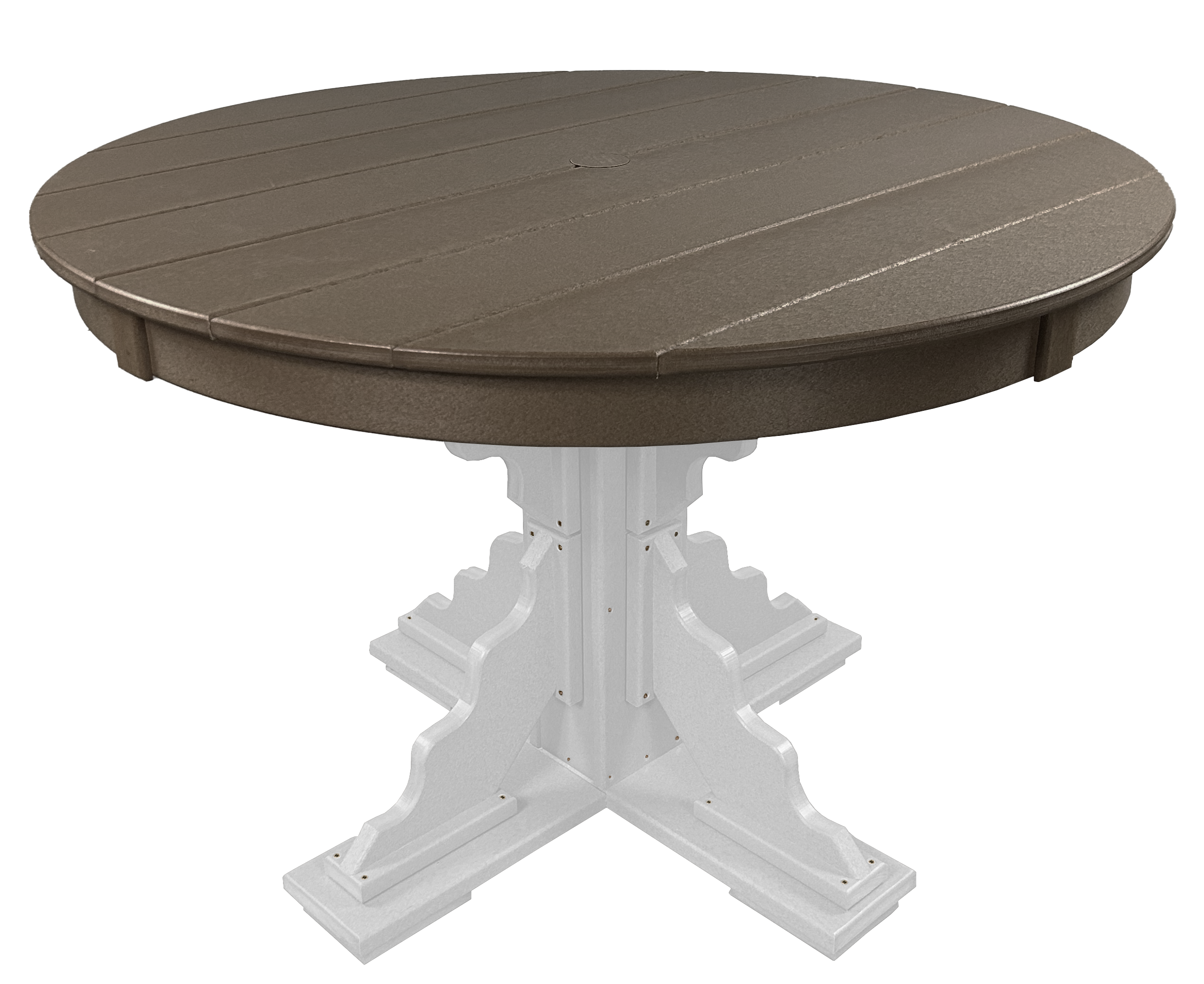 5-Piece 44”rd. Bridgewater Dining Set With Built In Cupholders