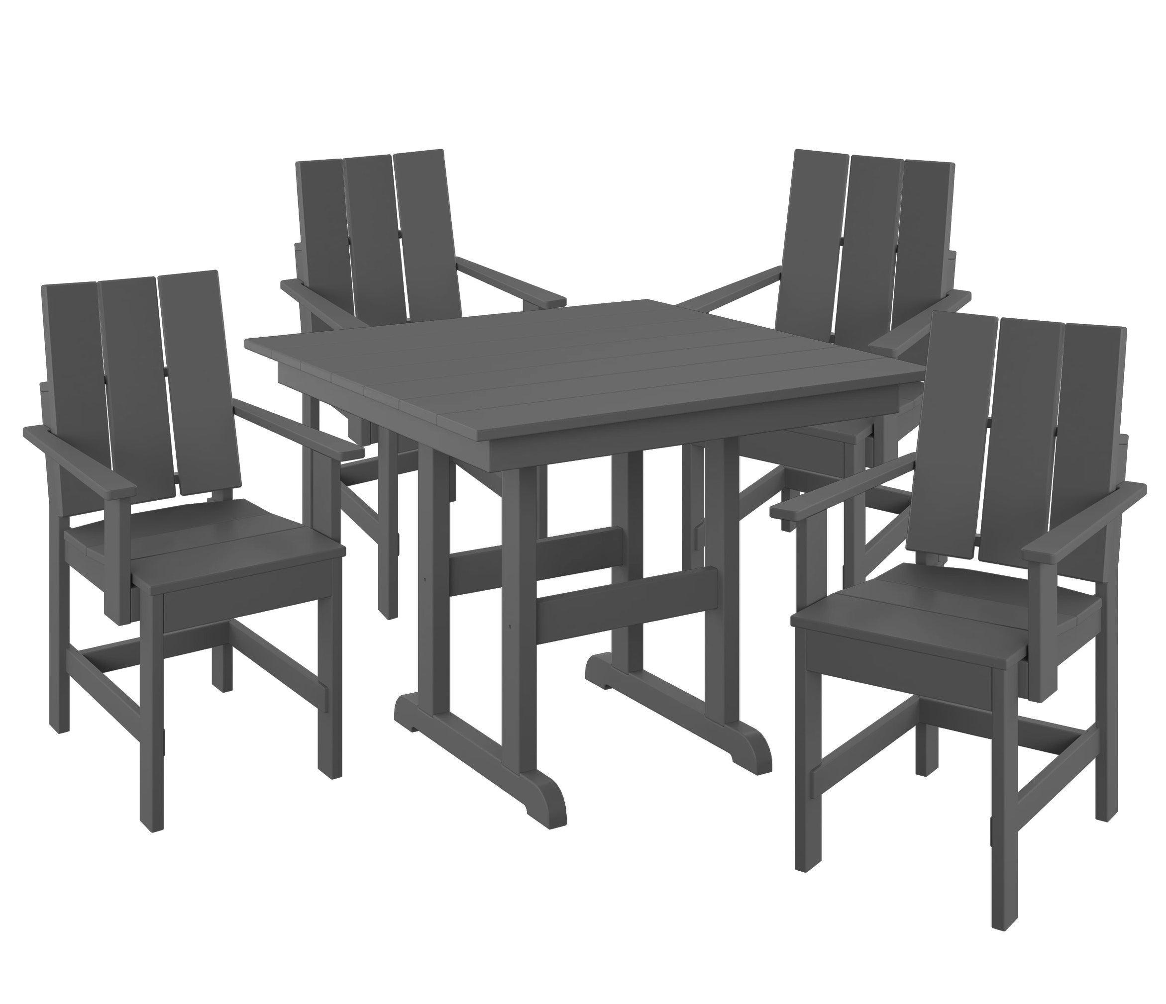 5-Piece Modern Adirondack Dining Set