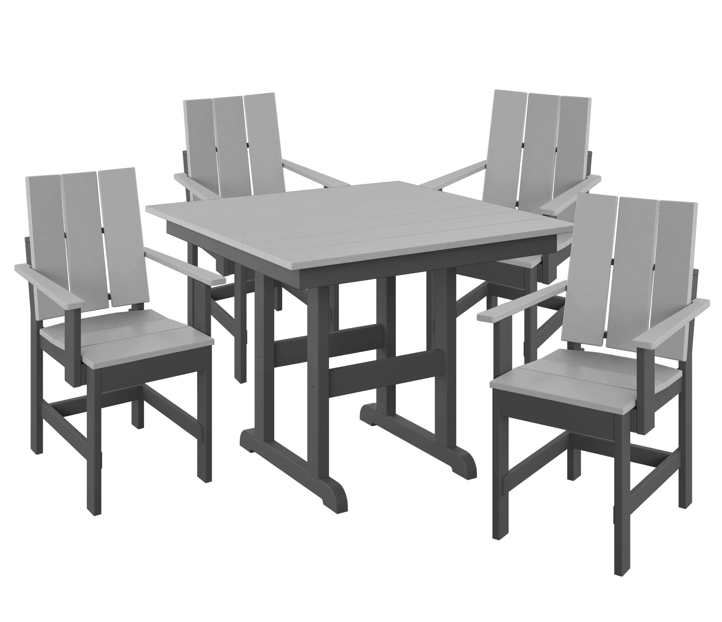 5-Piece Modern Adirondack Dining Set