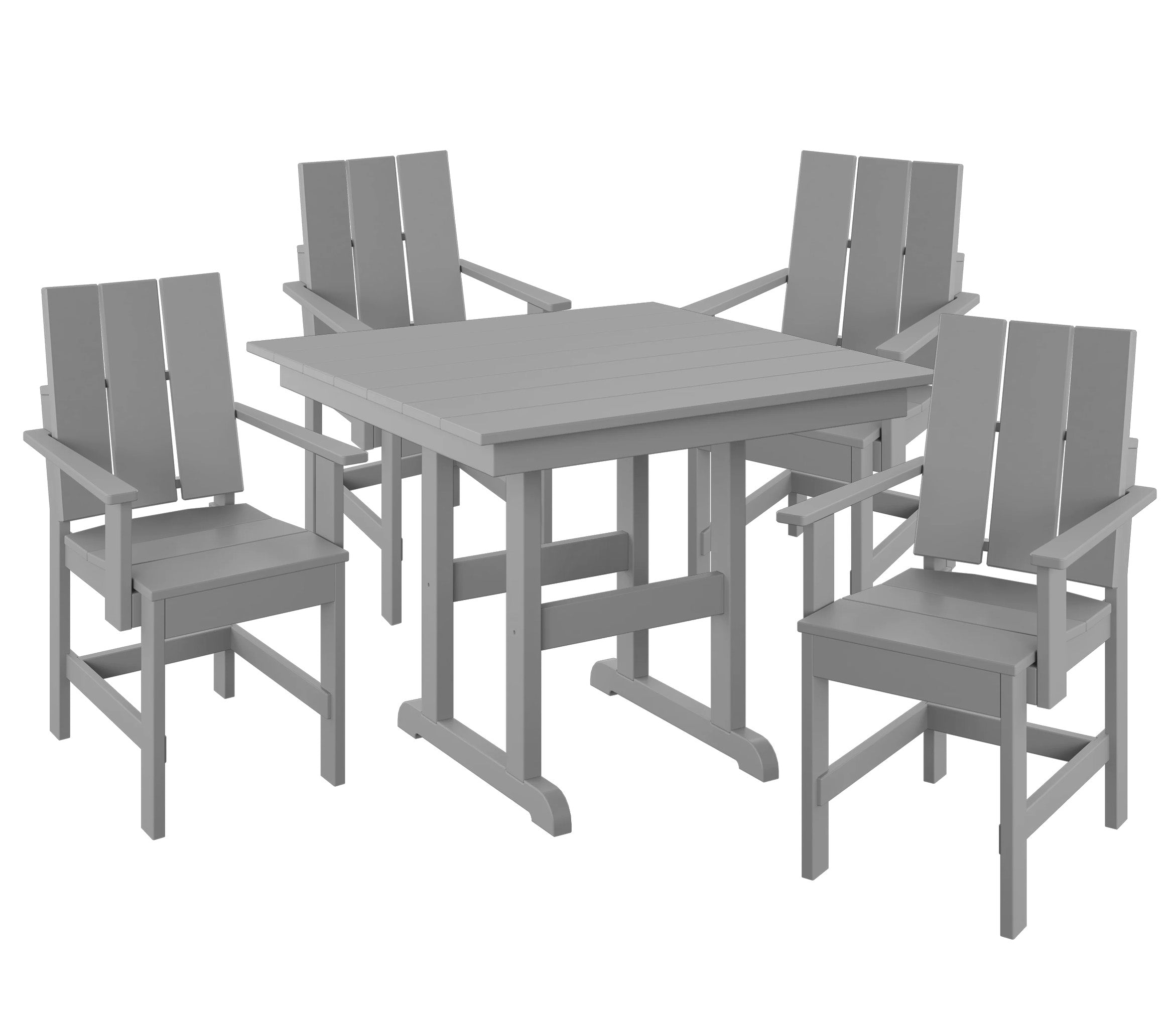 5-Piece Modern Adirondack Dining Set