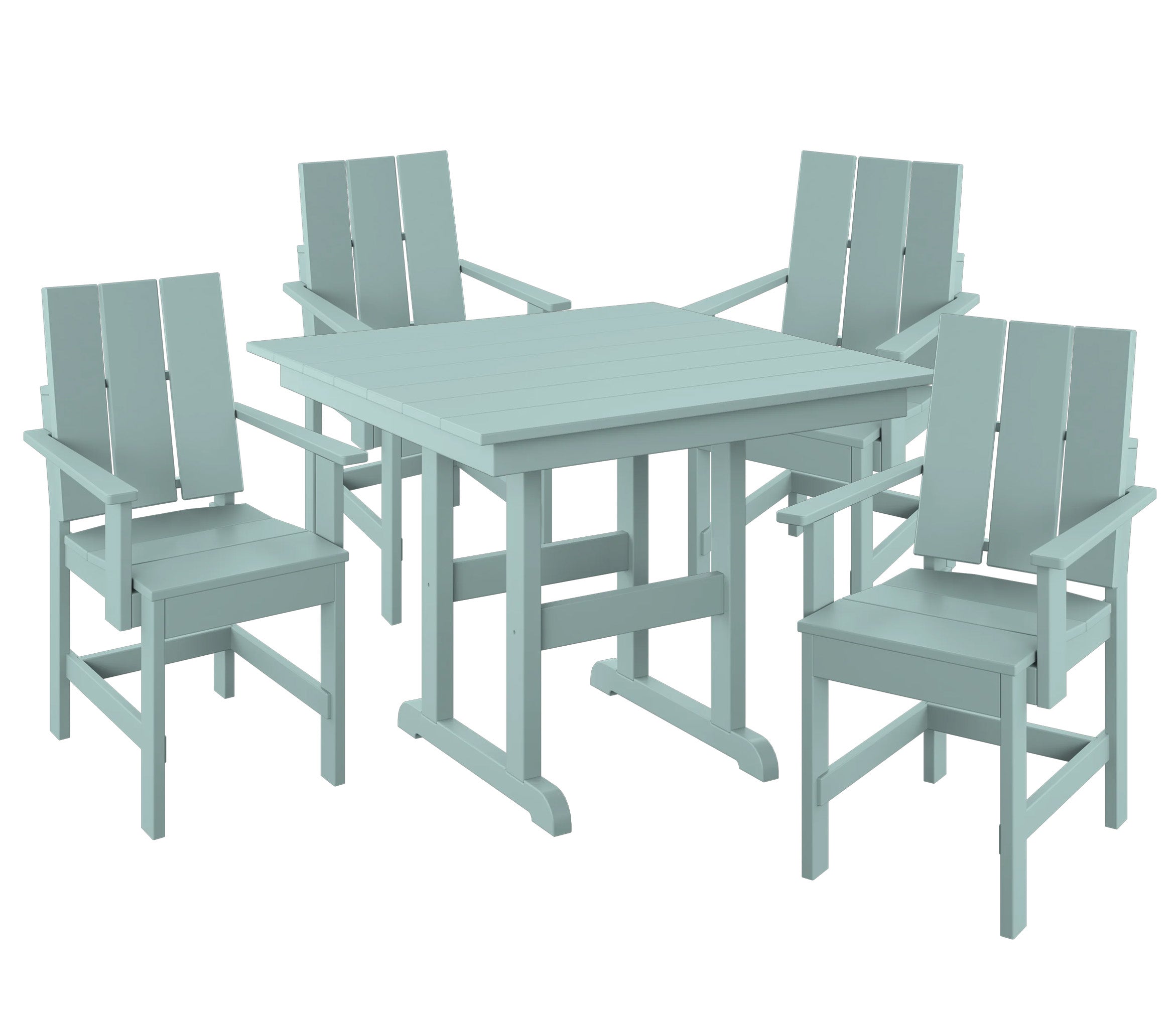5-Piece Modern Adirondack Dining Set