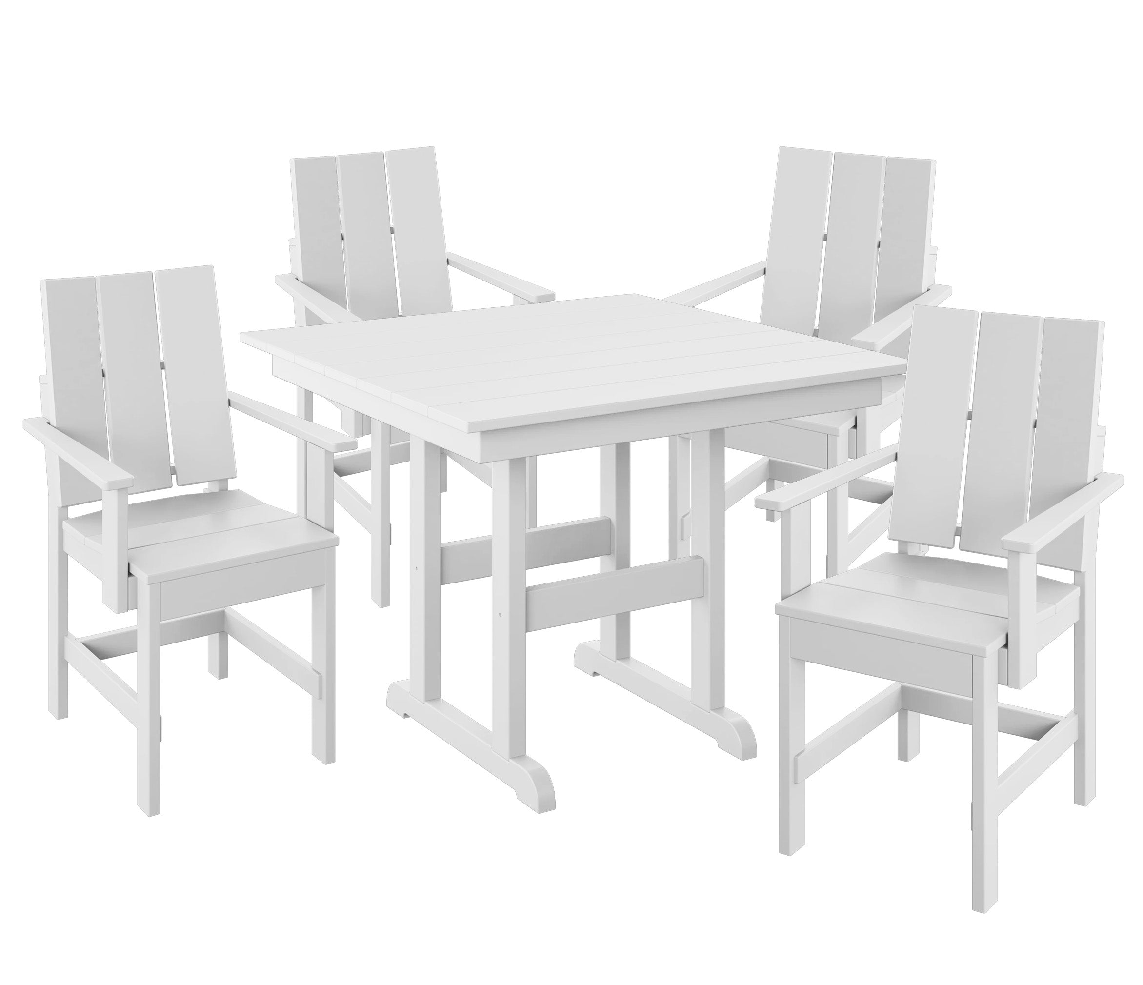 5-Piece Modern Adirondack Dining Set