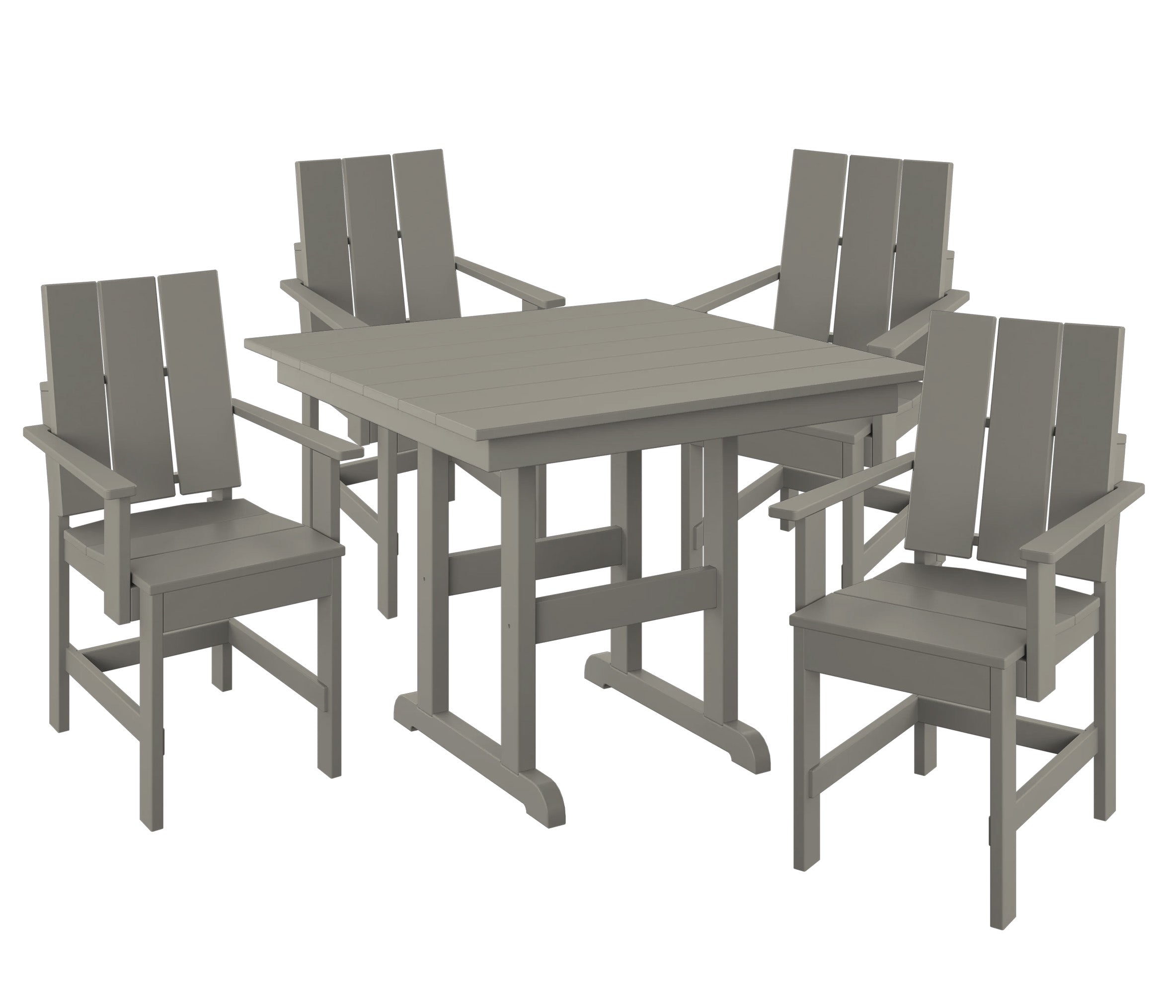 5-Piece Modern Adirondack Dining Set